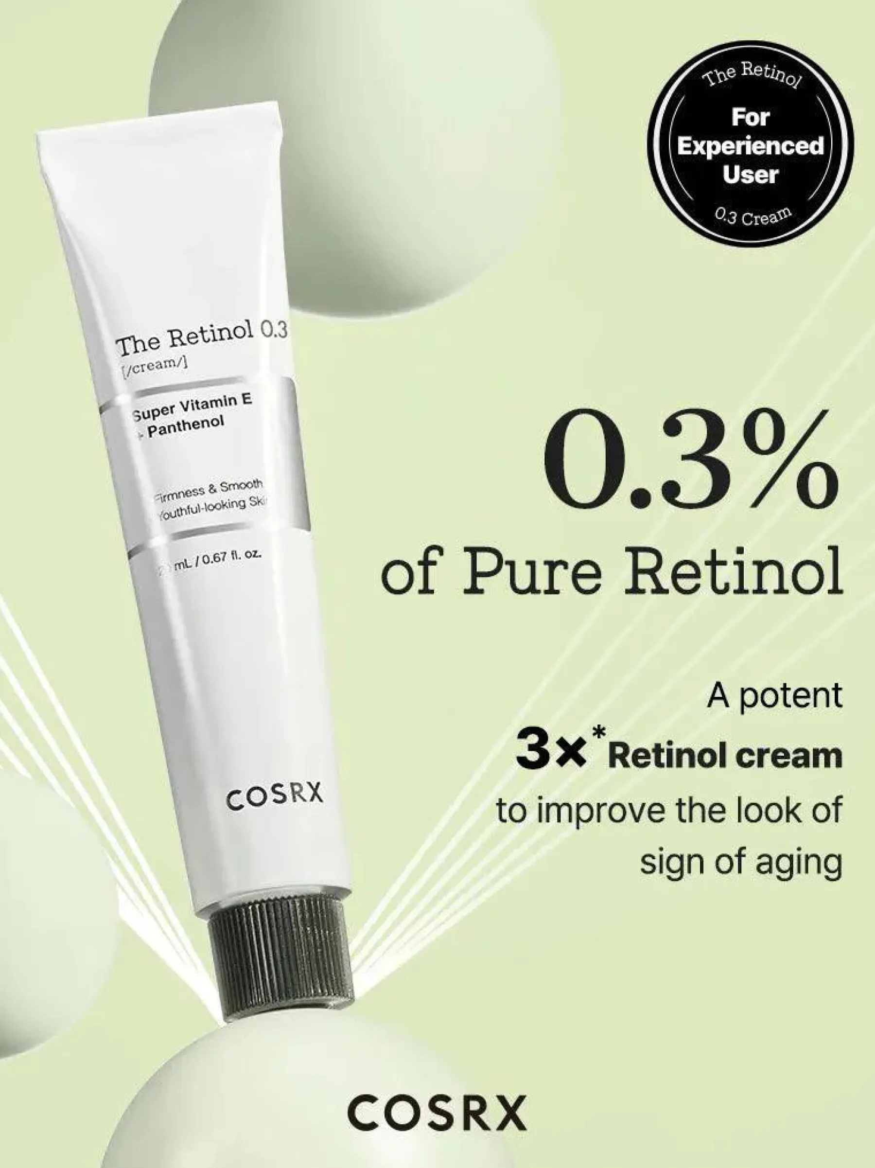 The Retinol 0.3 Cream Hauptzutat|Anti-Unreinheiten-Serum
