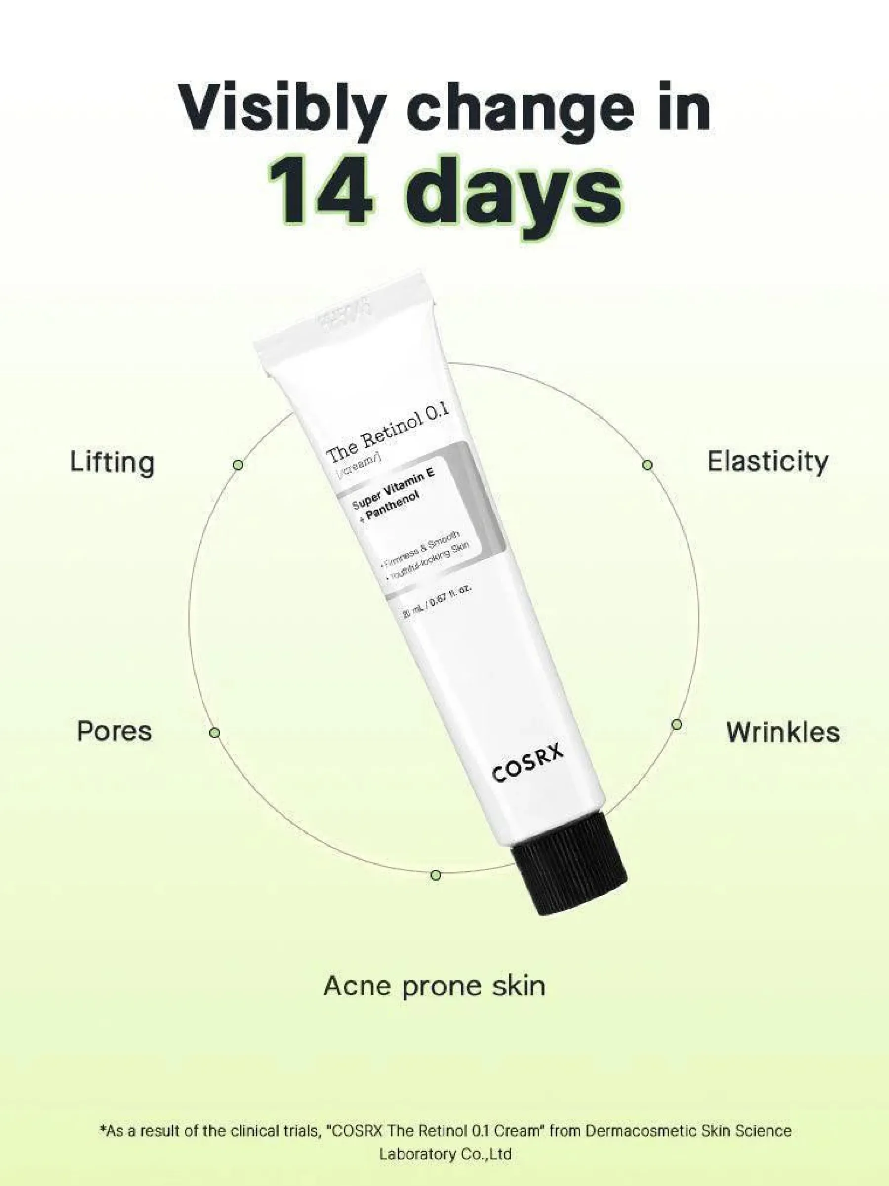 The Retinol 0.1 Cream Hauptzutat|Anti-Unreinheiten-Serum
