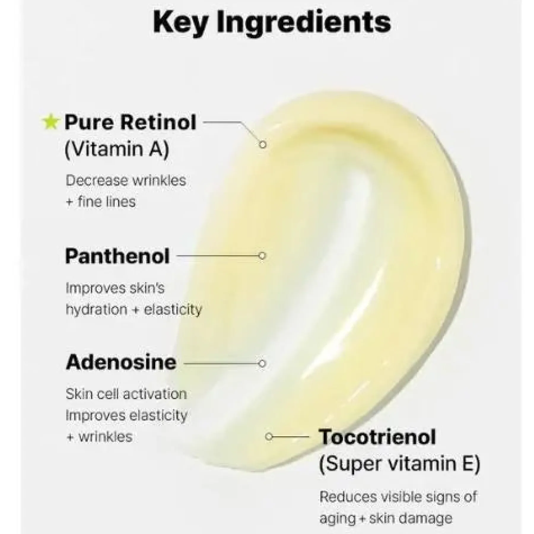 The Retinol 0.1 Cream Hauptzutat|Anti-Unreinheiten-Serum