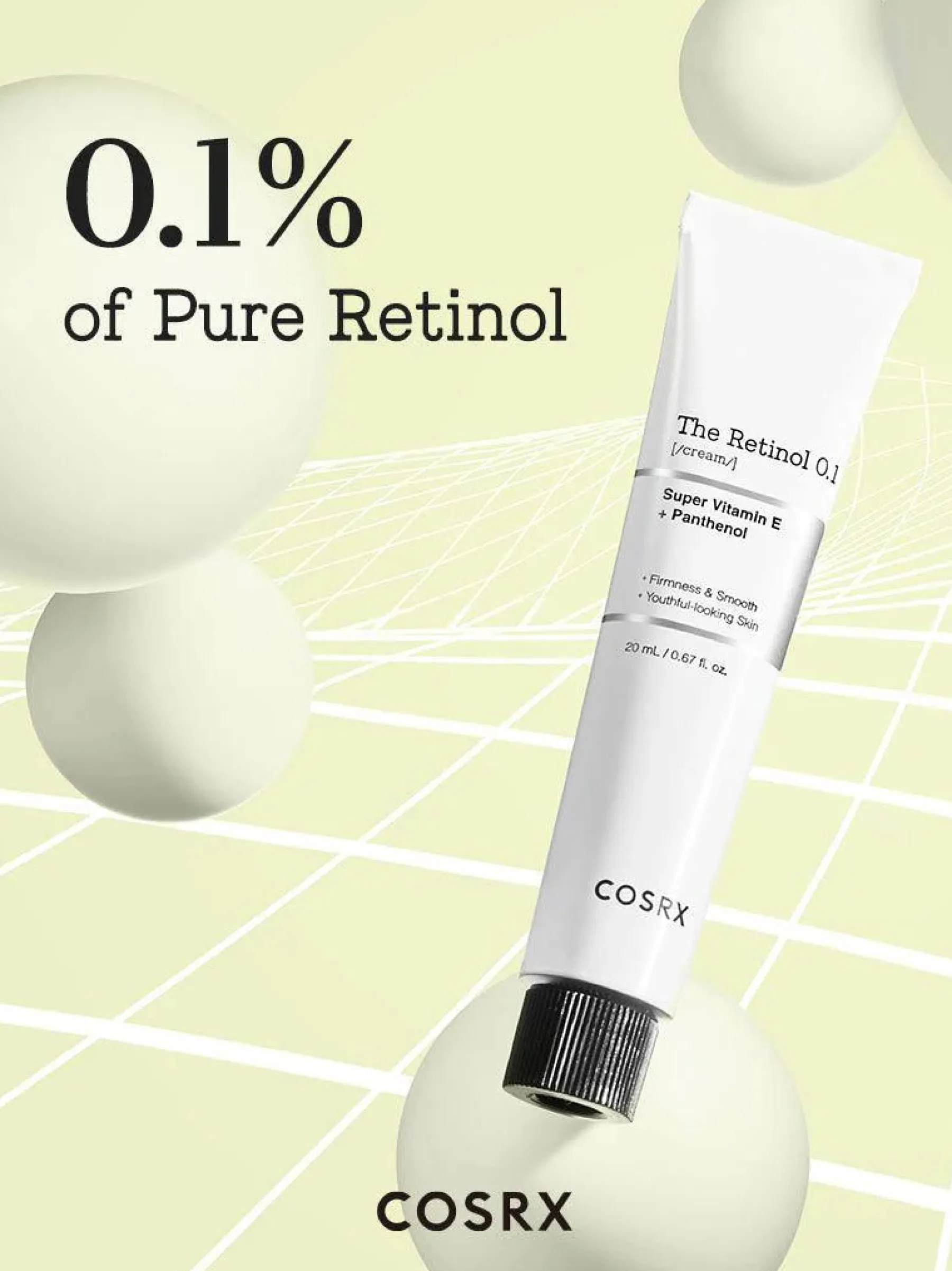The Retinol 0.1 Cream Hauptzutat|Anti-Unreinheiten-Serum