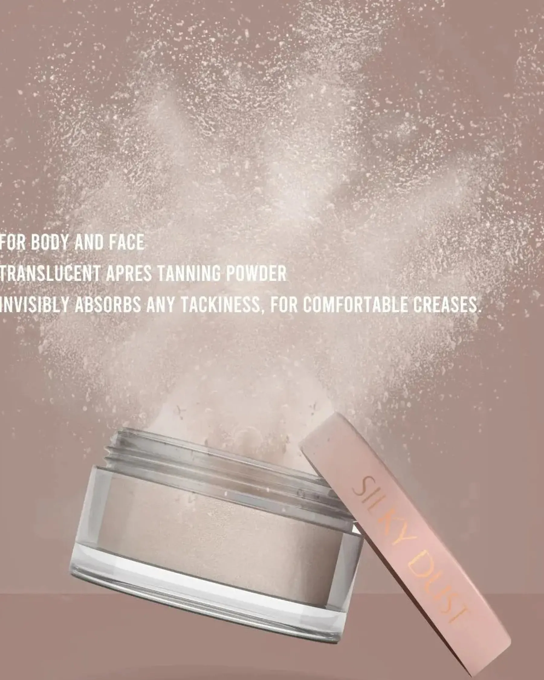 New The Silky Dust Apres Tan Drying Powder Invisible Vegan Tanning