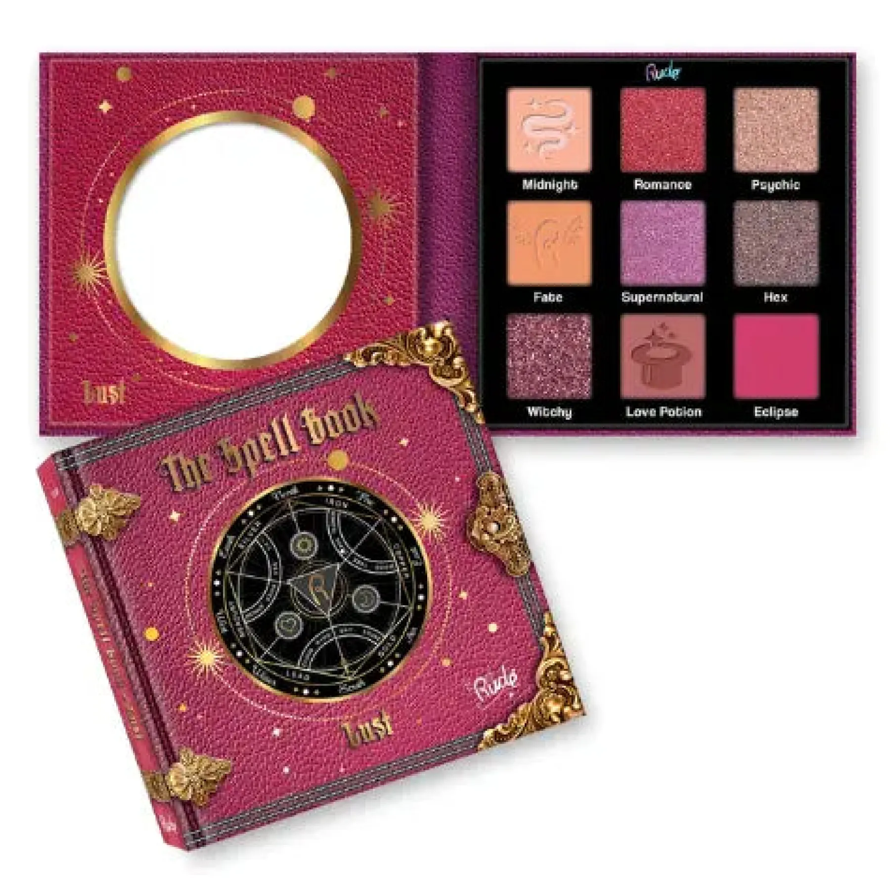 Outlet The Spell Book Smooth and Blendable Eyeshadow Palette Lust Lidschatten|Vegane Lidschatten