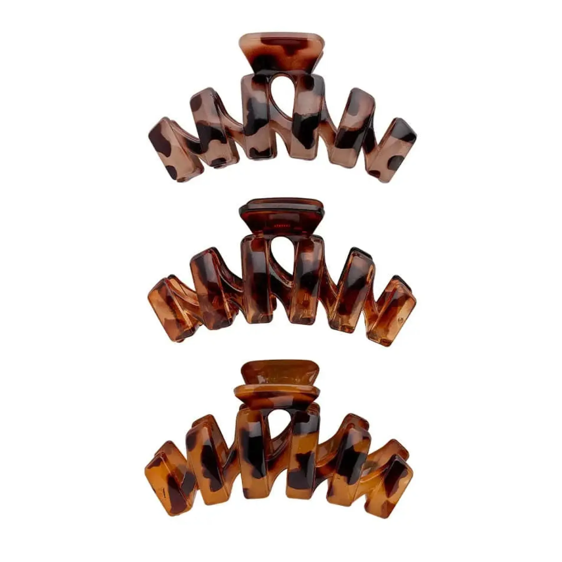 Online Tortoiseshell Claw Clips 3 Pack Haarspangen & -Clips