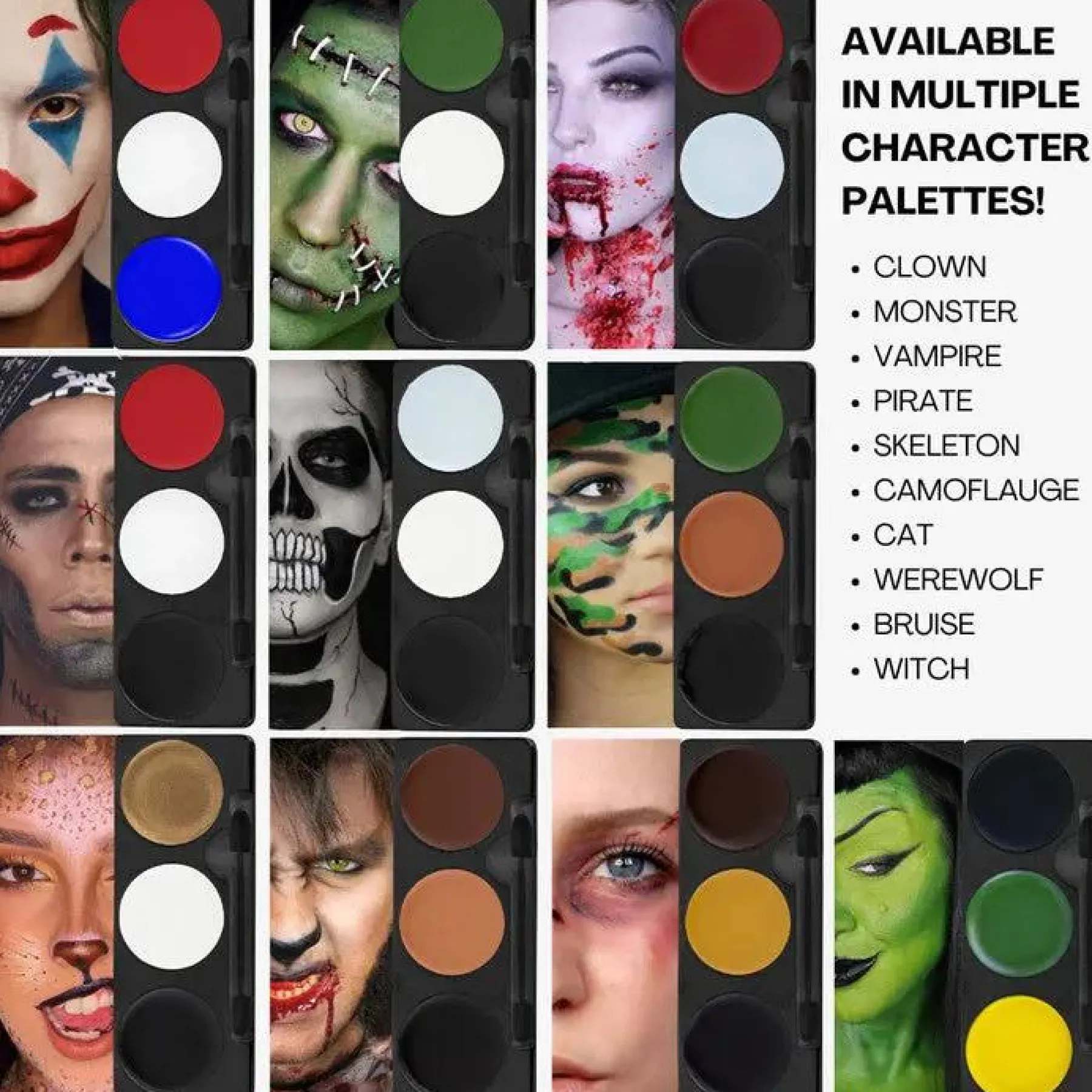 New Tri-Color Makeup Palette Vampire Schminke|Schminke