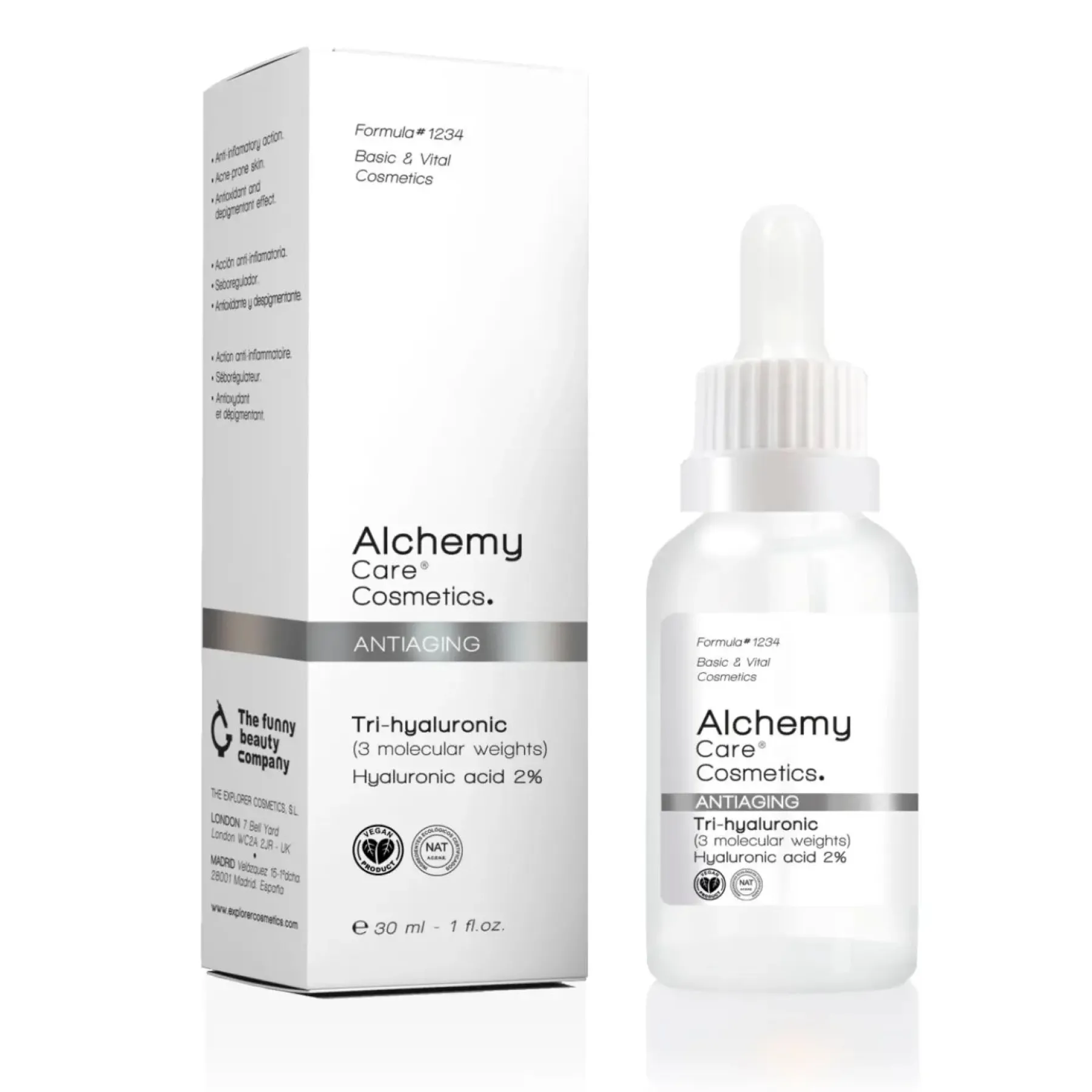 Online Tri-hyaluronic Vegan Pflege|Problemlösende Seren