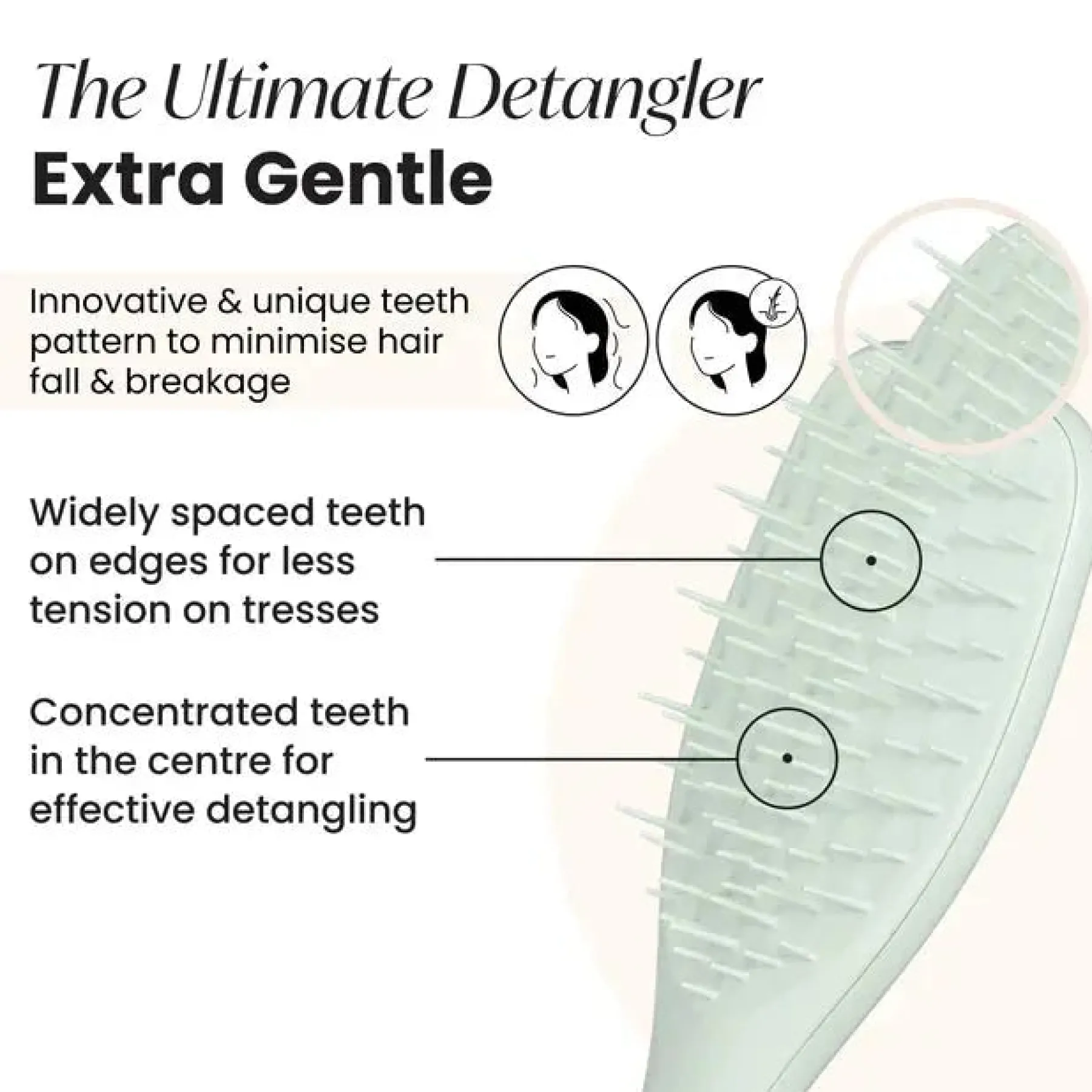 New Ultimate Detangler Extra Gentle Eucalyptus Curly & Coily Accessories|Haarprobleem