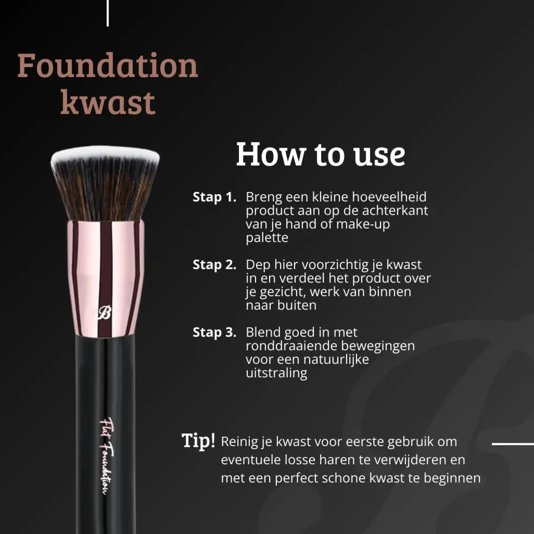 Hot UP17 Flat Foundation Brush Foundation|Tön Mehr