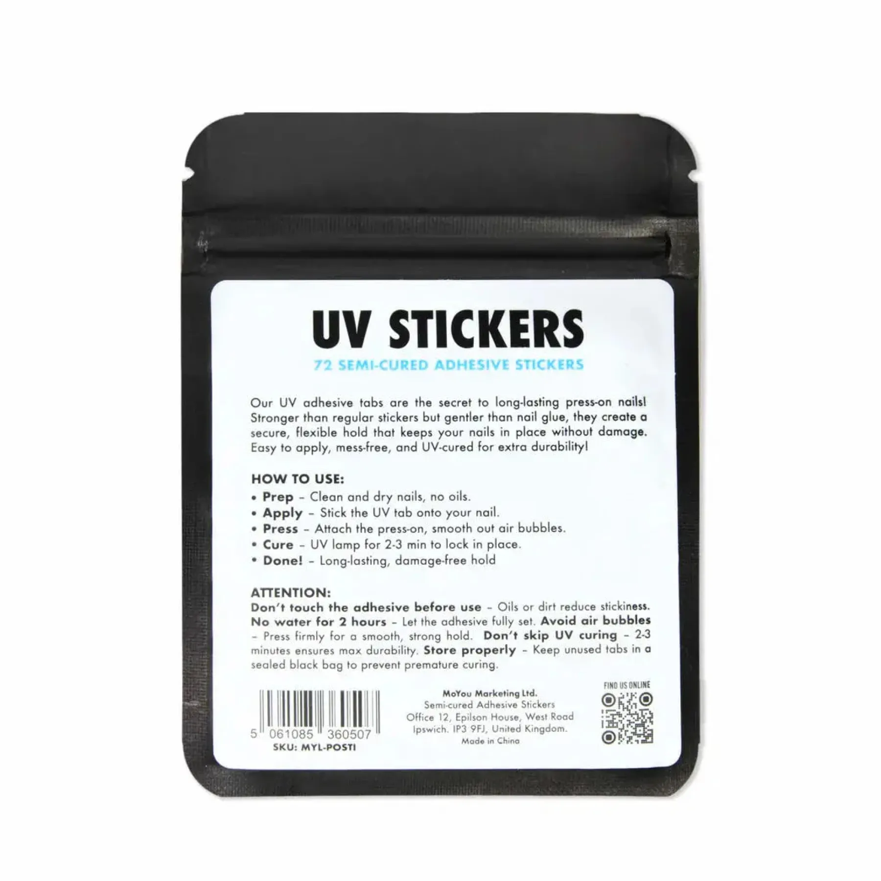 UV Adhesive Stickers For Press Ons Nagelkleber