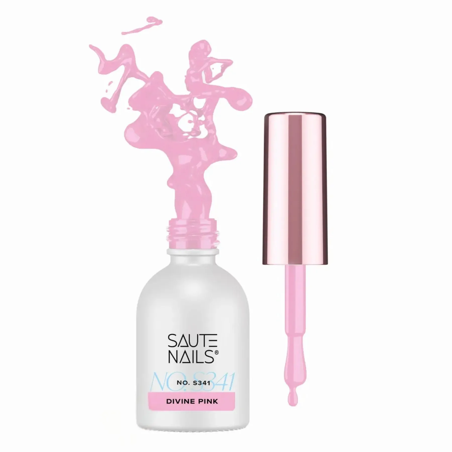 Best UV Gel Polish S341 Divine Pink Veganer Nagellack|Hema-Frei