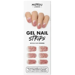 New UV Gel Strips Glitter Punch 3. Nail Wraps