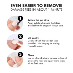 Hot UV Gel Strips No Pain No Champagne 3. Nail Wraps
