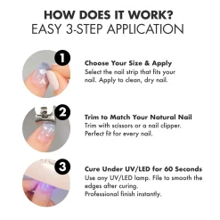 Hot UV Gel Strips No Pain No Champagne 3. Nail Wraps