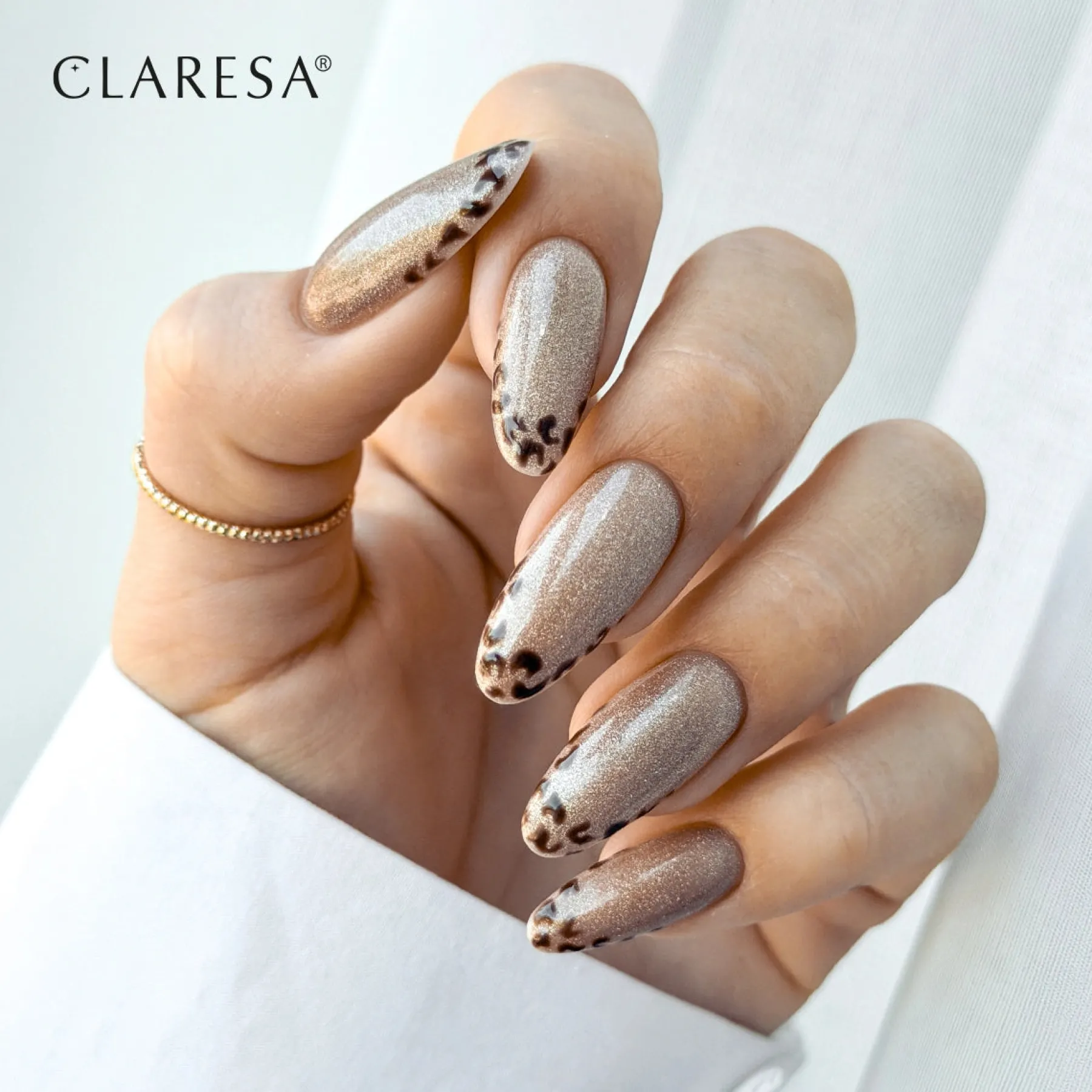 Online UV/LED Cat Eye Nail Polish Nude Glow Light Brown Veganer Nagellack|Cat Eye Gellack