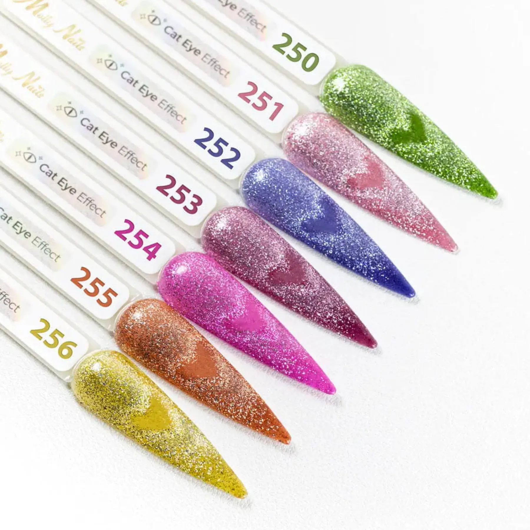 Sale UV/LED Gel Polish Cat Eye Glacier Crush Nr 251 Rose Veganer Nagellack|Cat Eye Gellack