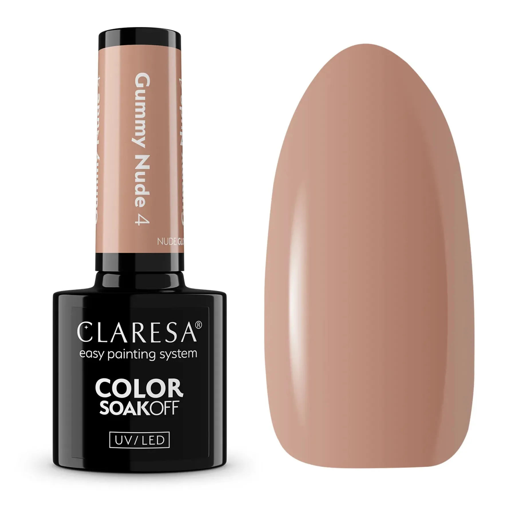 UV/LED Nail Polish Nude Glow Gummy Nude 4 Veganer Nagellack|5. Gellak