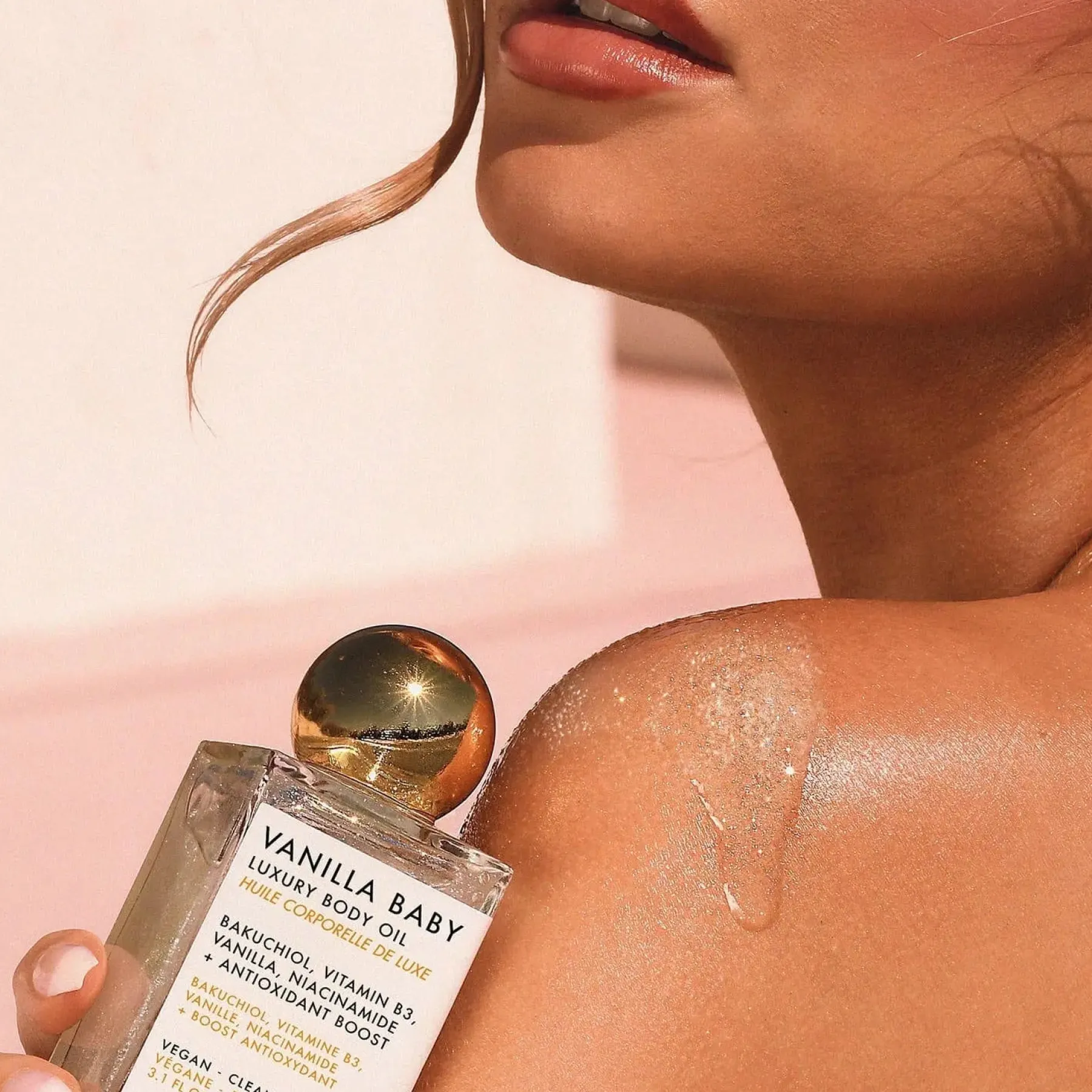 Sale Vanilla Baby Luxury Body Oil Everything Shower|Körperöl