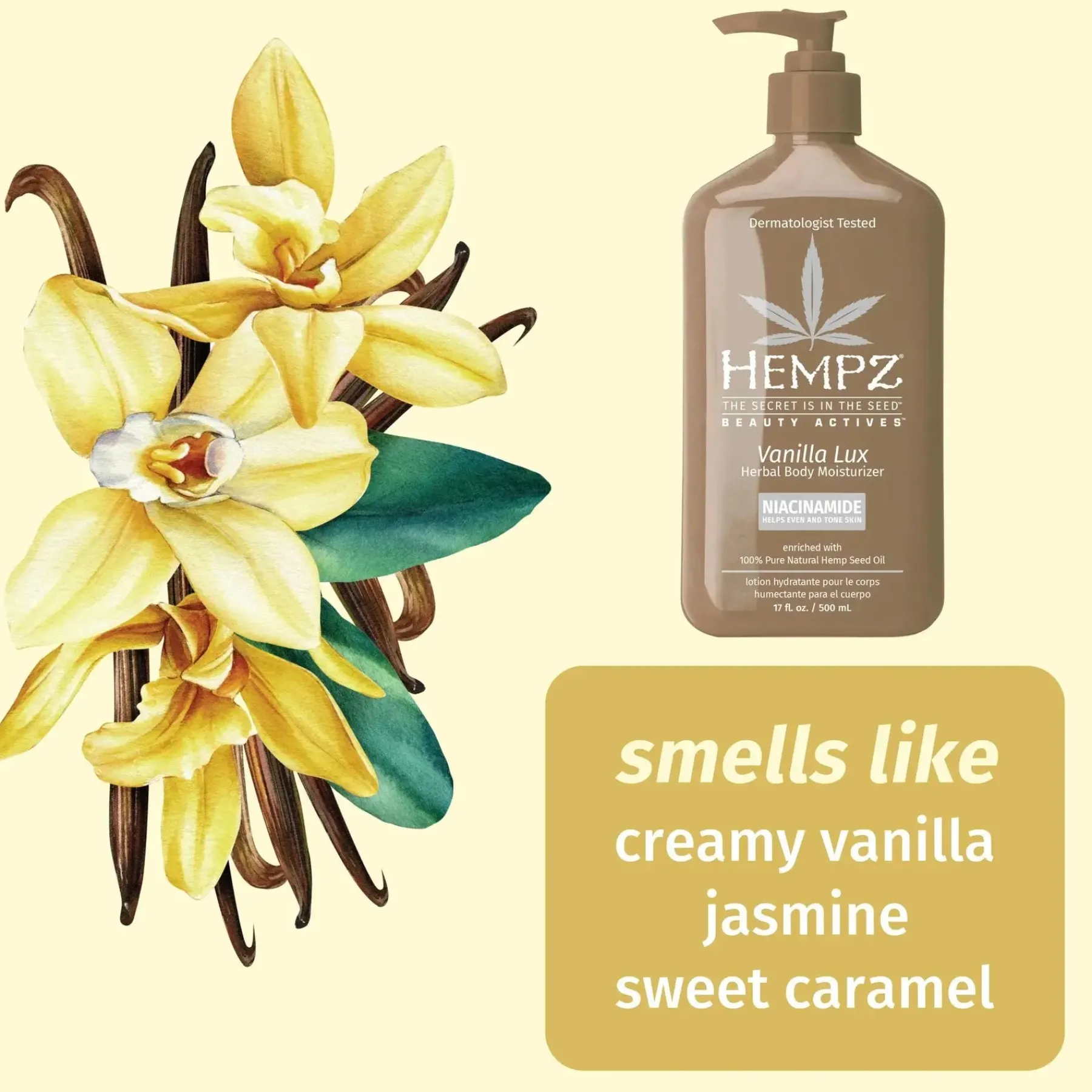 Outlet Vanilla Lux Herbal Body Moisturizer Hauptzutat|Körperlotion