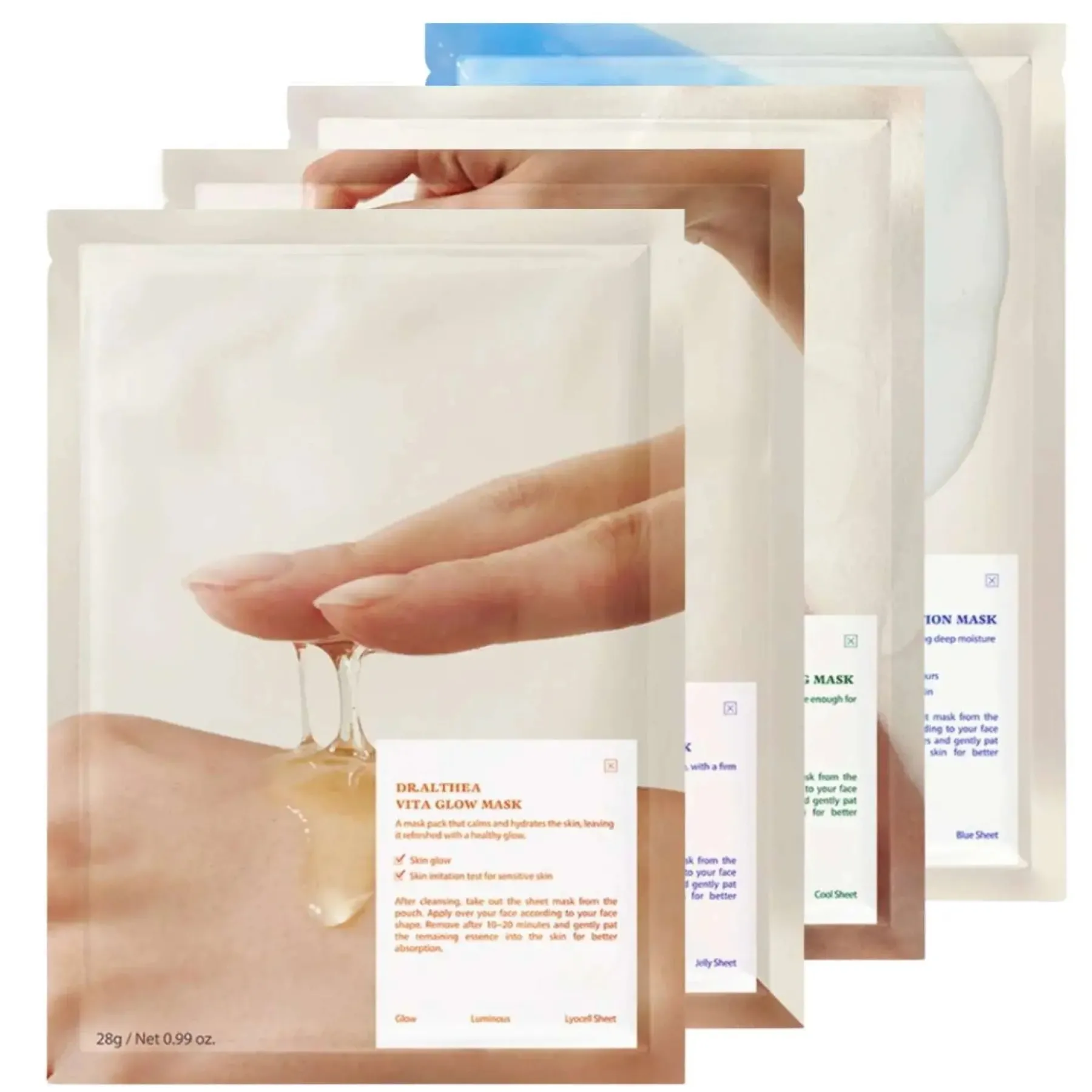Best Variety 4-Pack Korean Skincare Routine|Gesichtsmasken