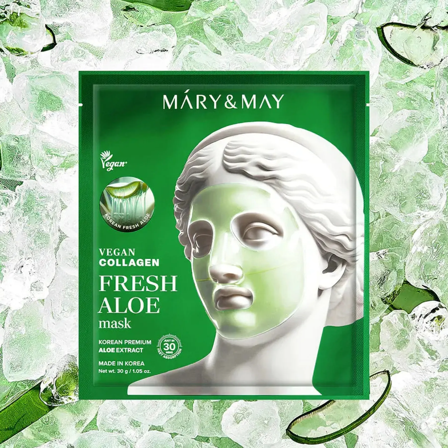 Vegan Collagen Fresh Aloe Mask Hauptzutat|Gesichtsmasken