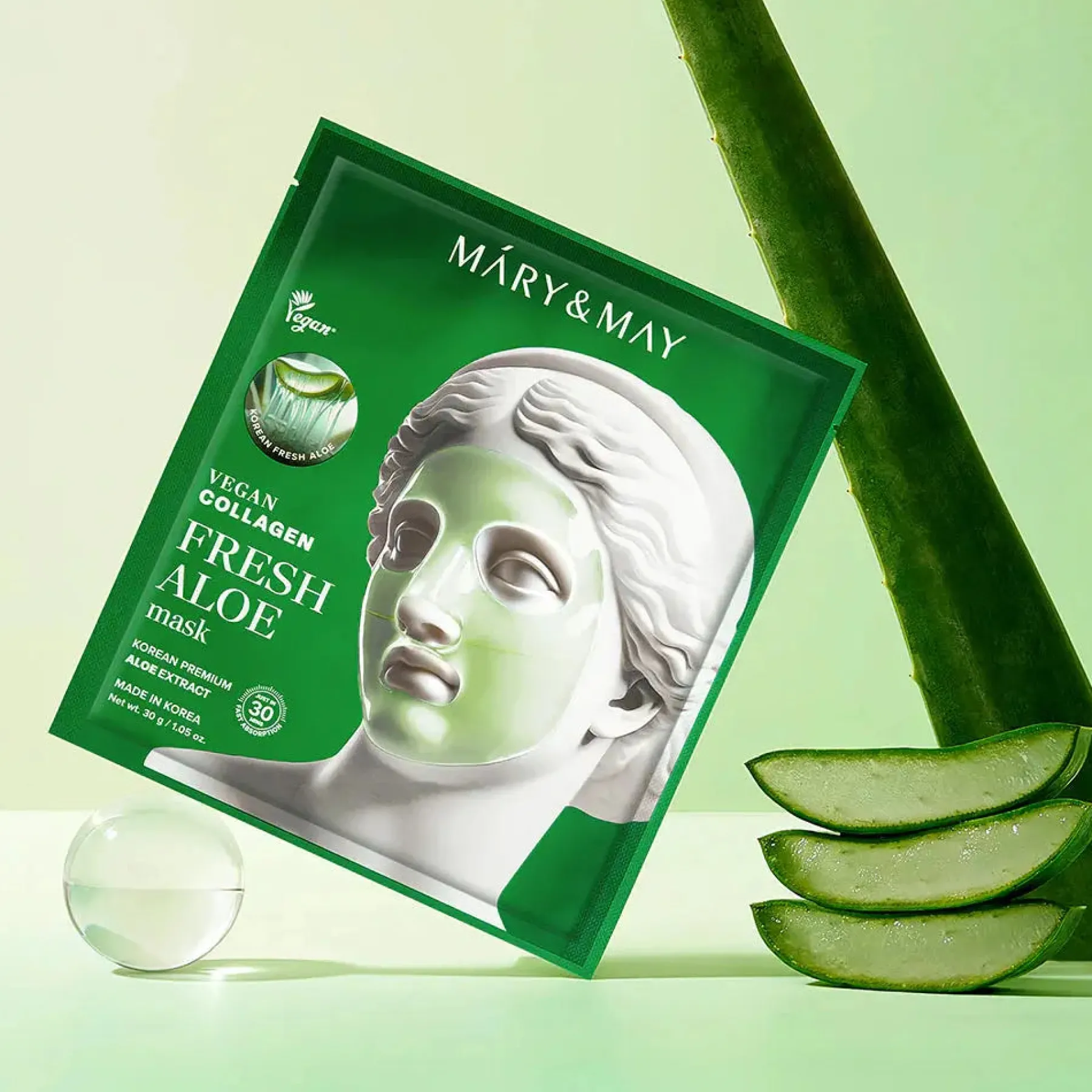 Vegan Collagen Fresh Aloe Mask Hauptzutat|Gesichtsmasken