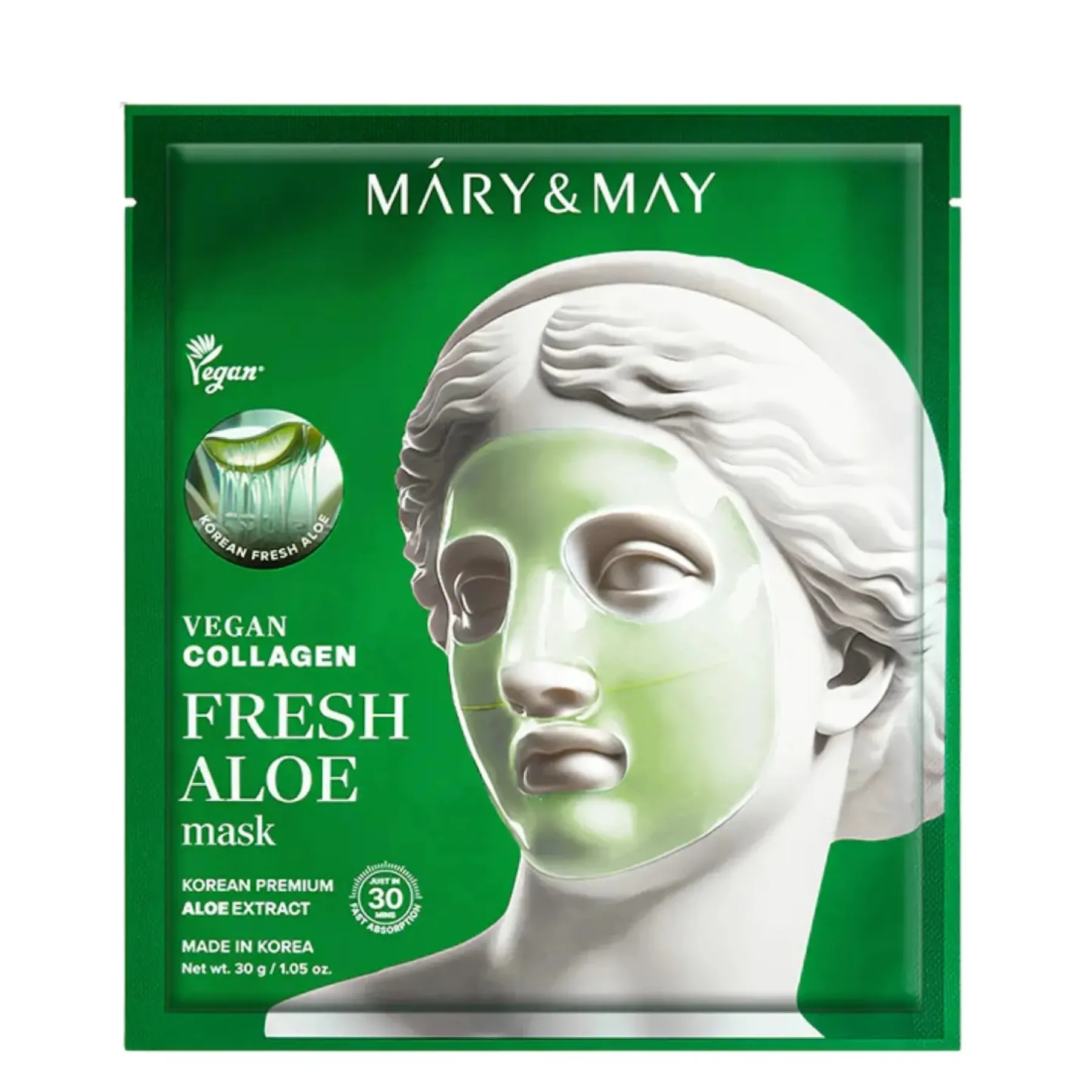 Vegan Collagen Fresh Aloe Mask Hauptzutat|Gesichtsmasken