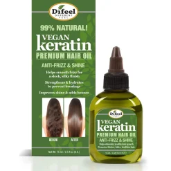 Hot Vegan Keratin Anti-Frizz Premium Hair Oil 11 Schritte Haarpflege Routine|Hauptzutat