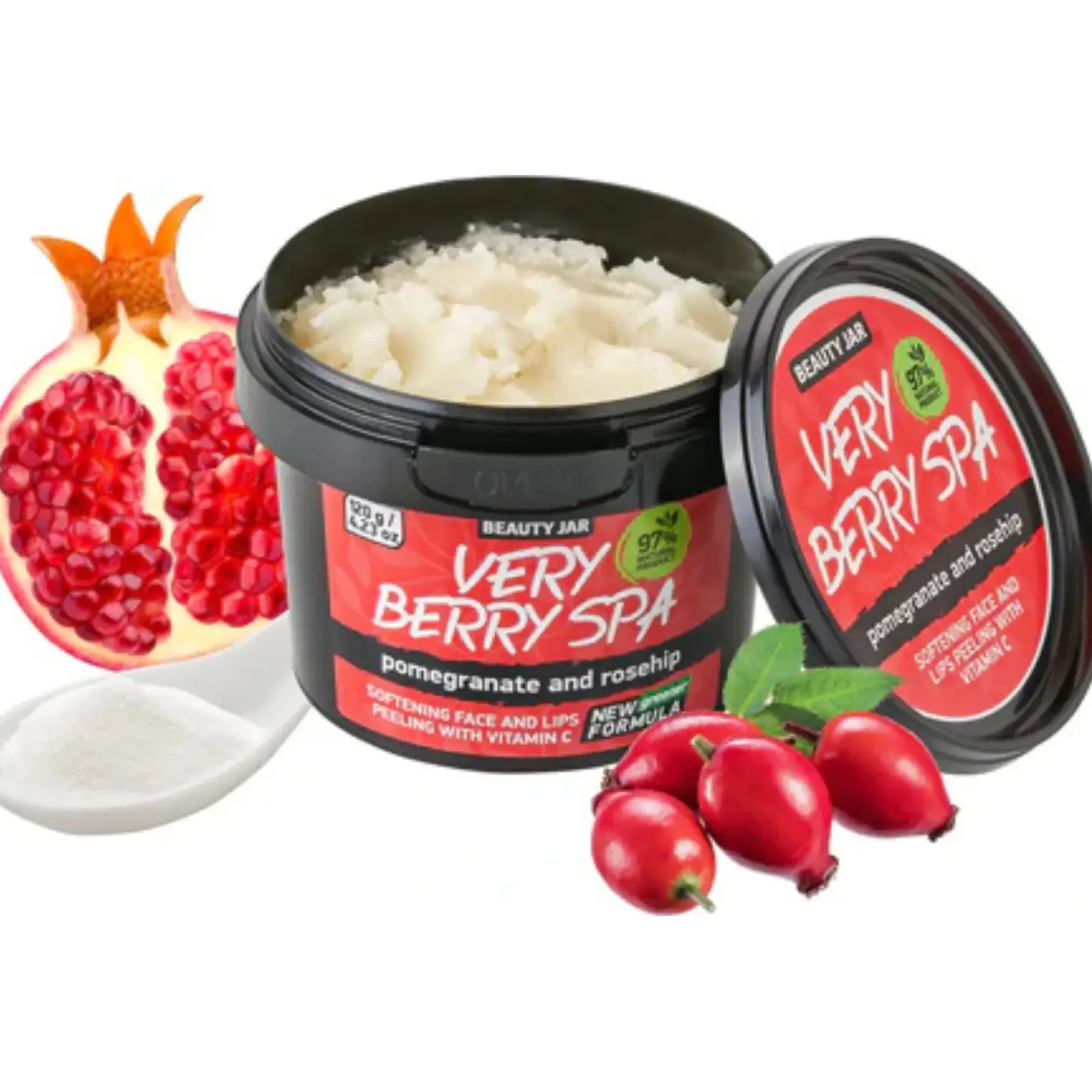 Hot Very Berry Spa Face & Lip Peeling Gesichtsmasken|Hautprobleme