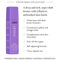 Clearance Violet Self Tan Foam Vegan Pflege|Vegan Tanning