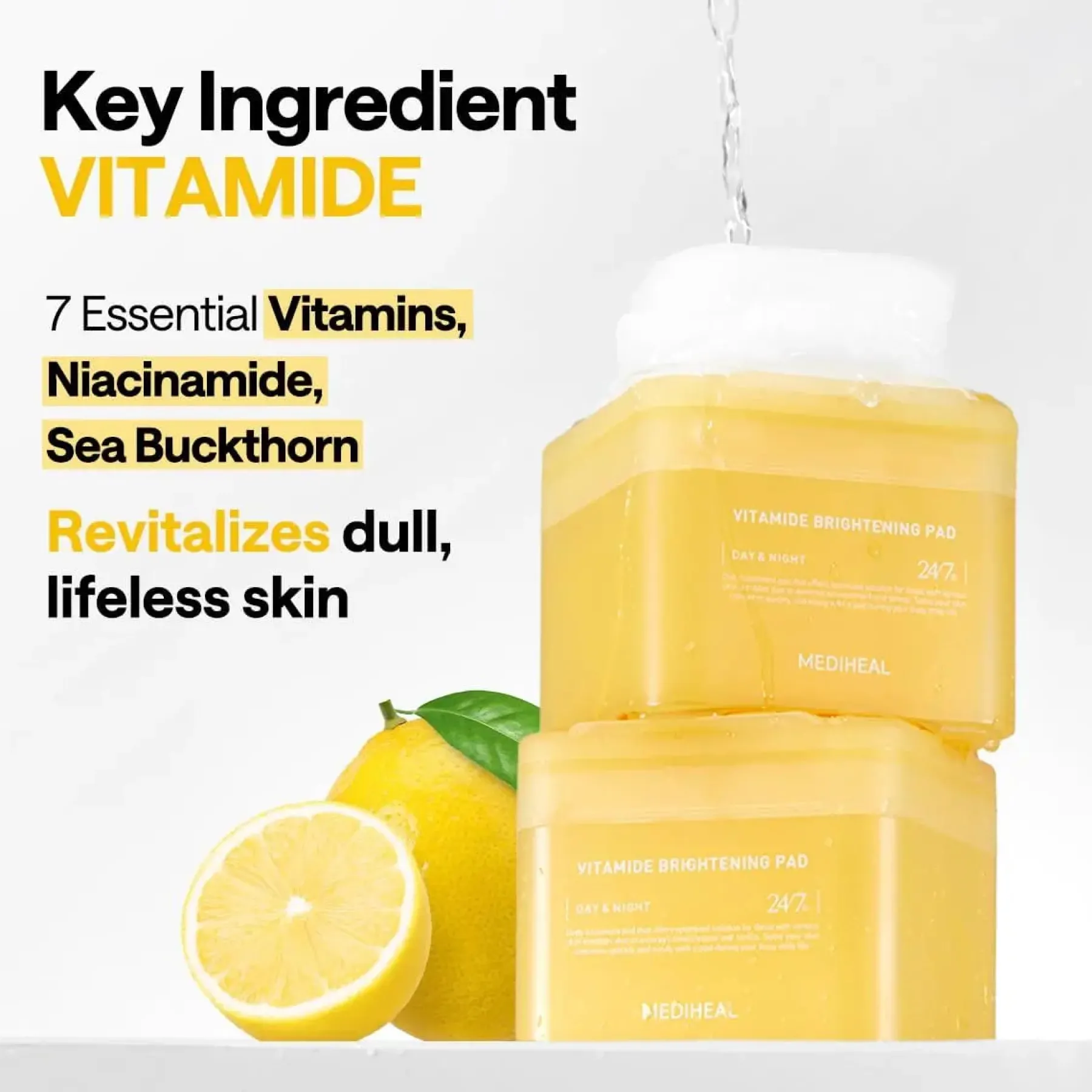 Hot Vitamide Blemish Care Pad Brightening Toners|Toner Pads