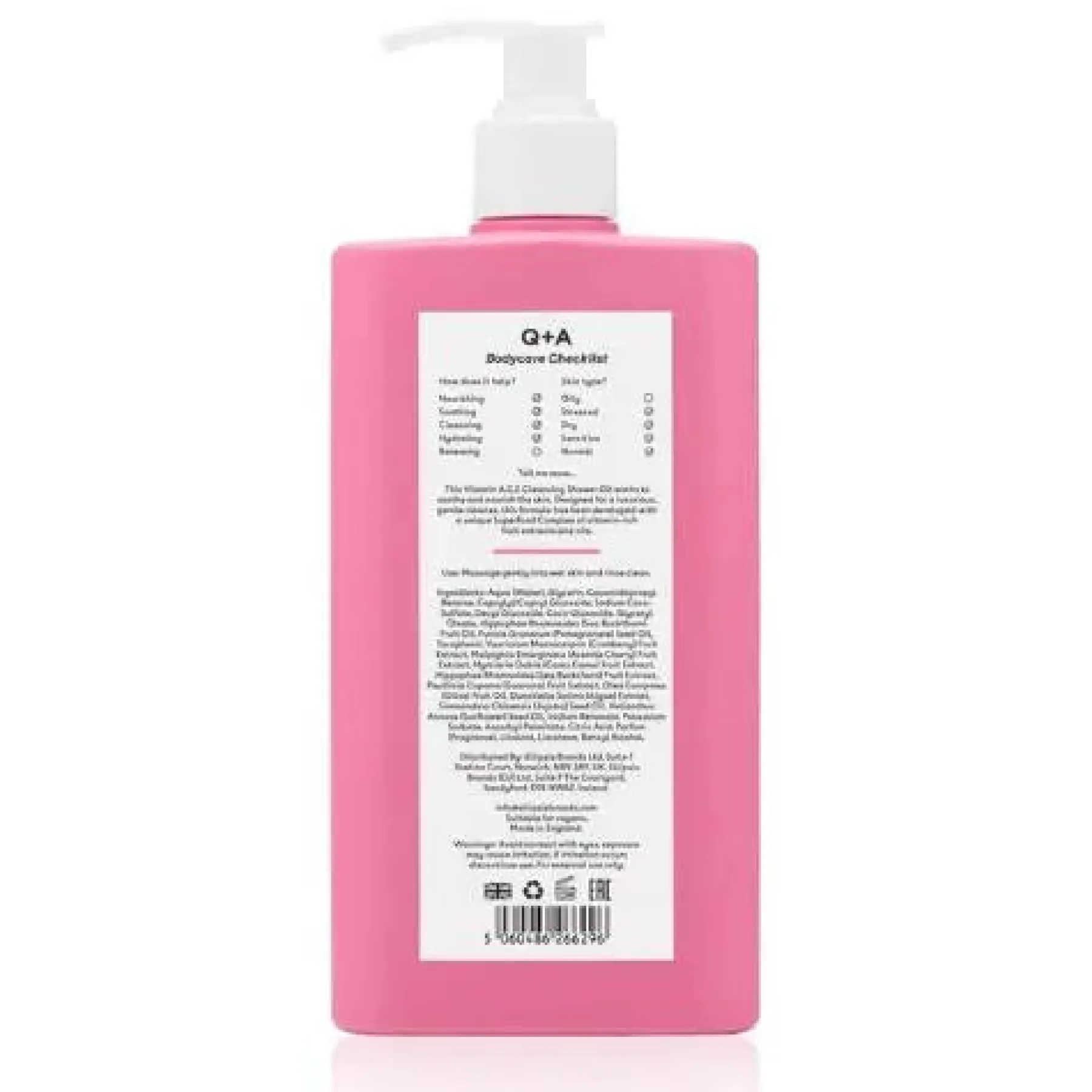Vitamin A,C,E Shower Oil Hauptzutat|Vegan Pflege