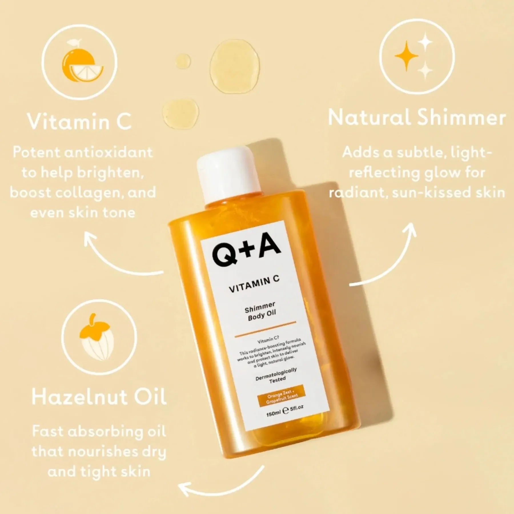 Outlet Vitamin C Shimmer Body Oil Everything Shower|Körperöl