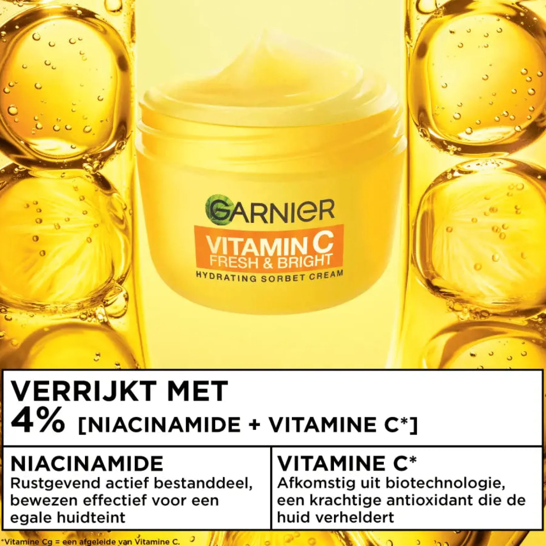 New Vitamine C Fresh & Bright Hydrating Sorbet Cream Vegan Pflege|Feuchtigkeitscremes