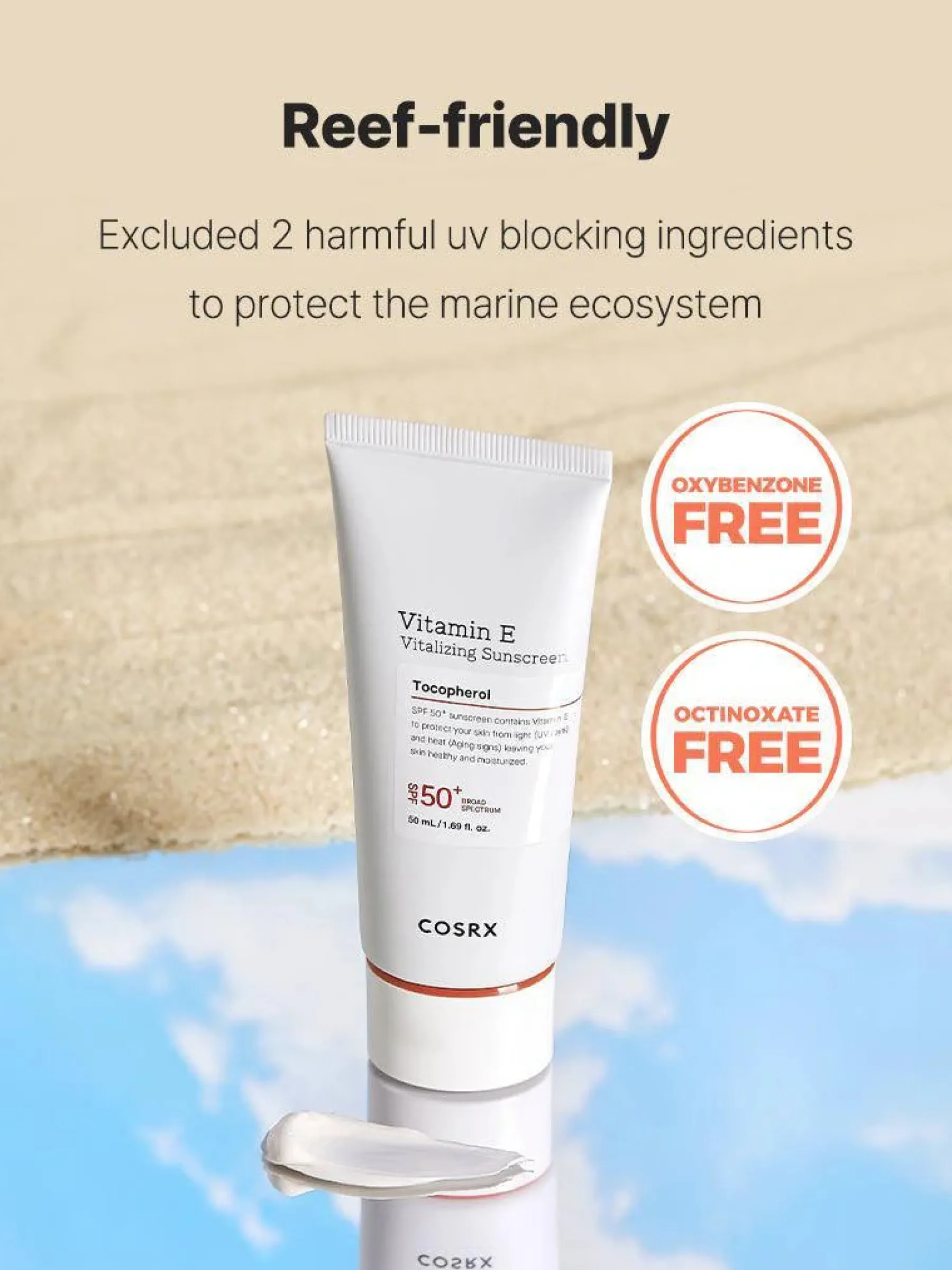 Clearance Vitamin E Vitalizing Sunscreen SPF 50+ Alle Korean Skincare|Spf50