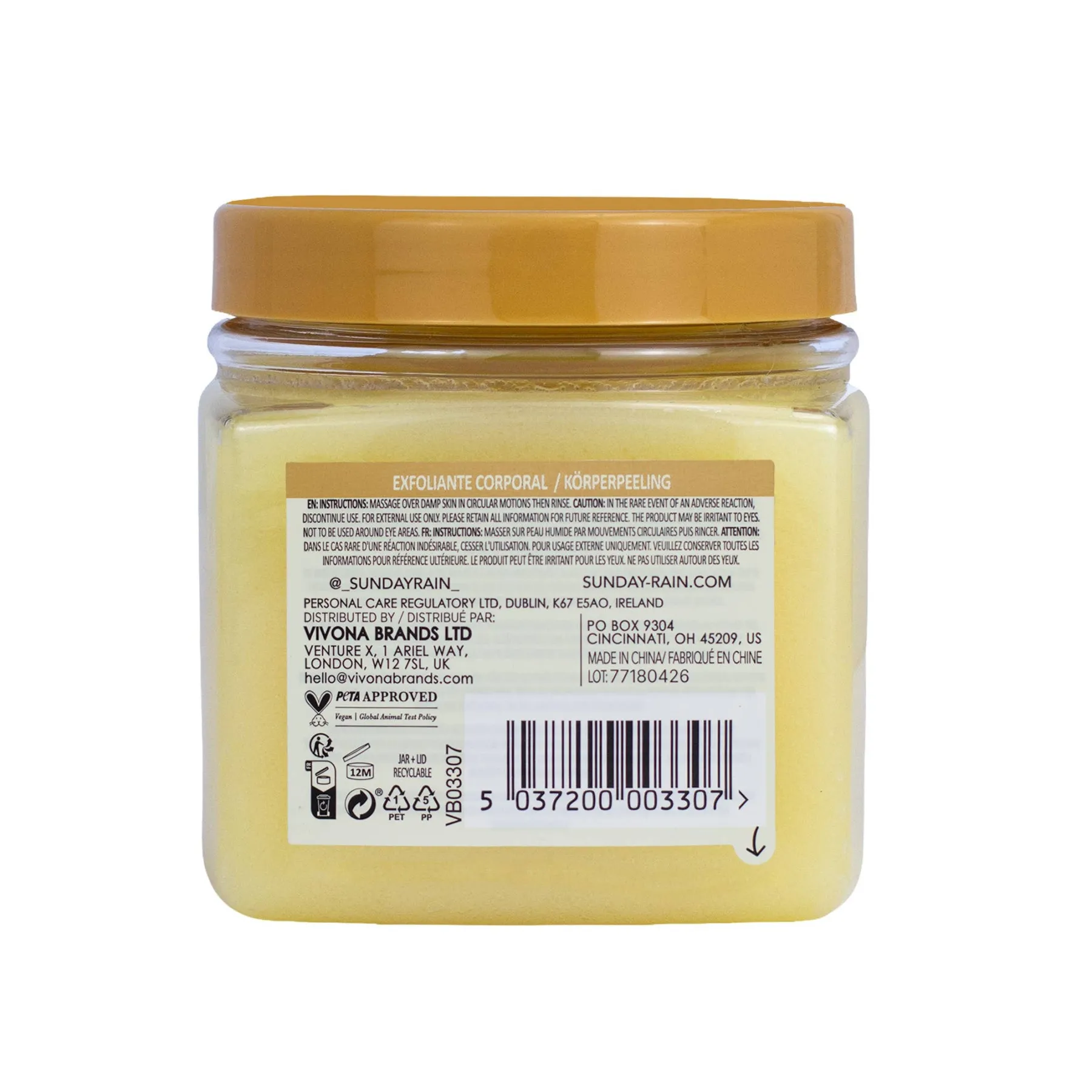 Hot Warm Vanilla Sugar Scrub 400 gr. Körperpeelings|Everything Shower