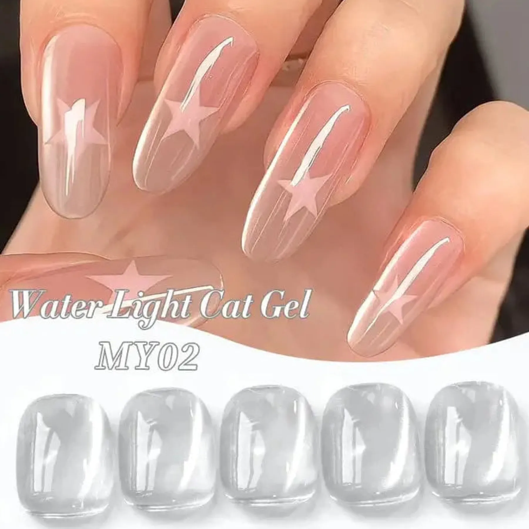Online Water Light Cat Magnetic Gel MY02 Cat Eye Gellack|Hema-Frei