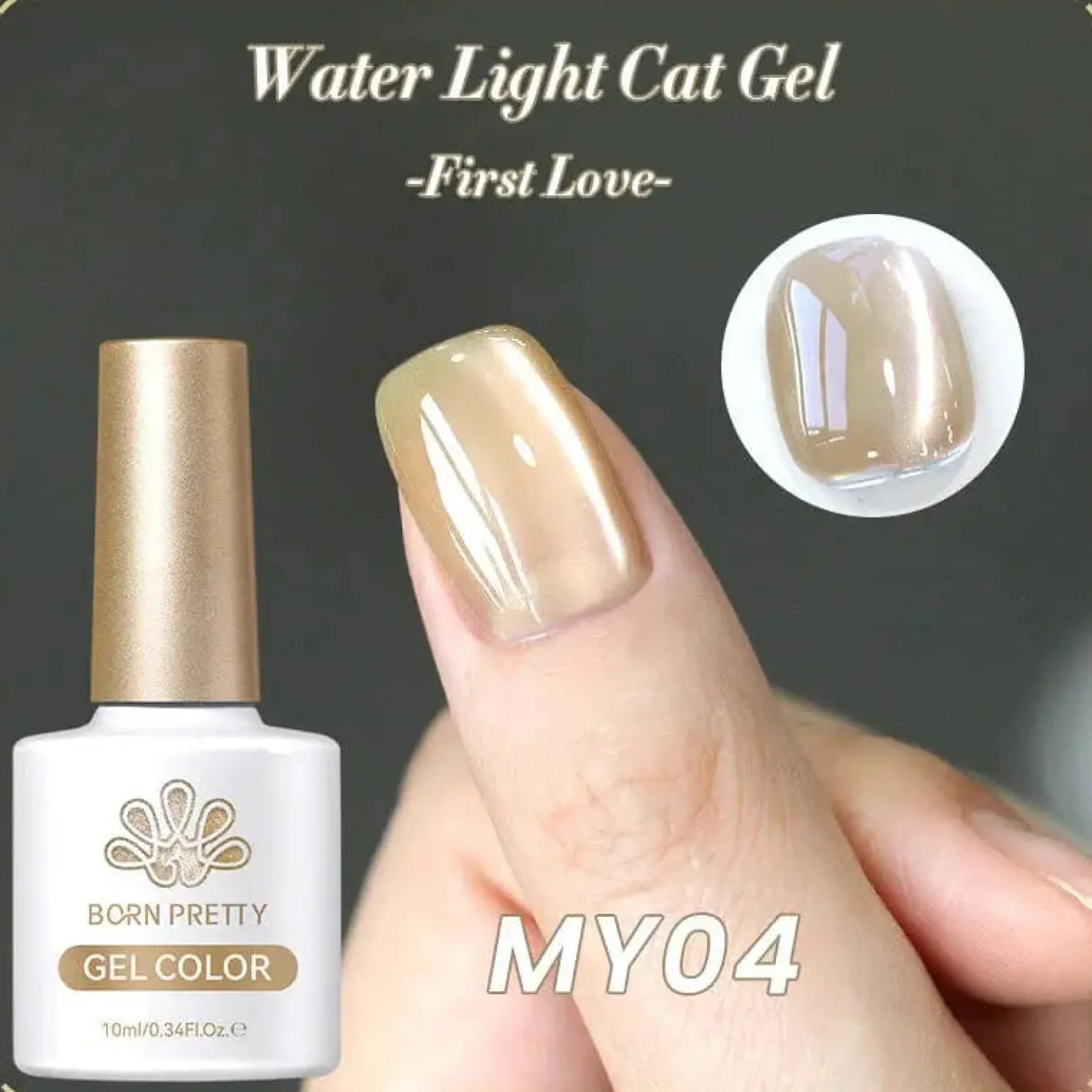 Best Water Light Cat Magnetic Gel MY04 Cat Eye Gellack