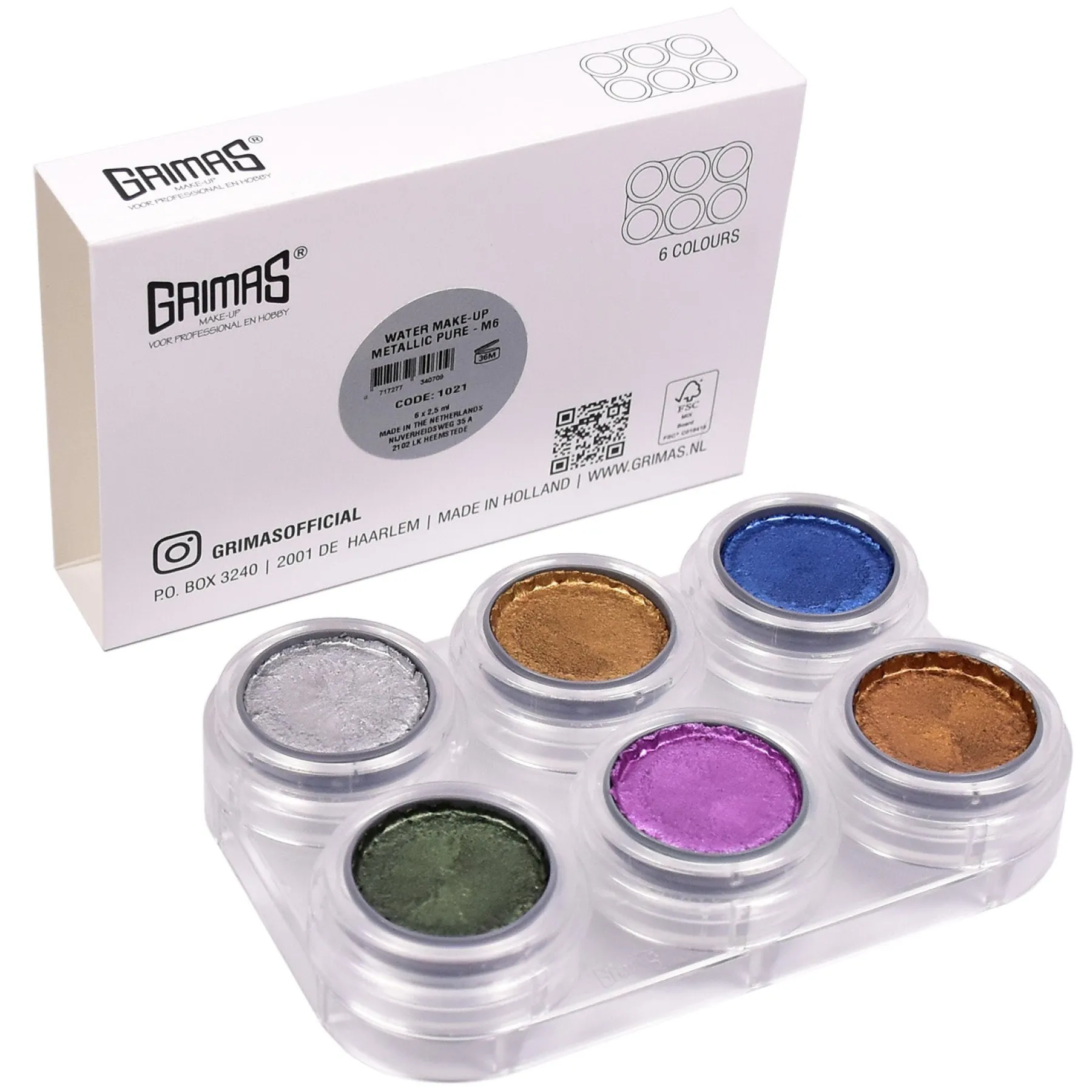 Discount Water Make-up Metallic Palette M6 Schminke|Schminke