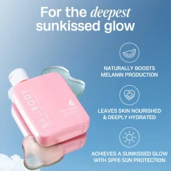 Watermelon Tanning Oil SPF6 Vegan Tanning|Tanning Oil