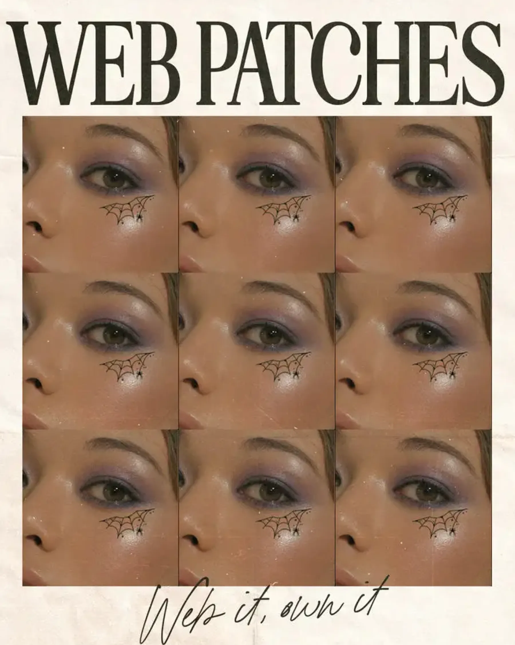 Clearance Webbed Speckles Face Jewels