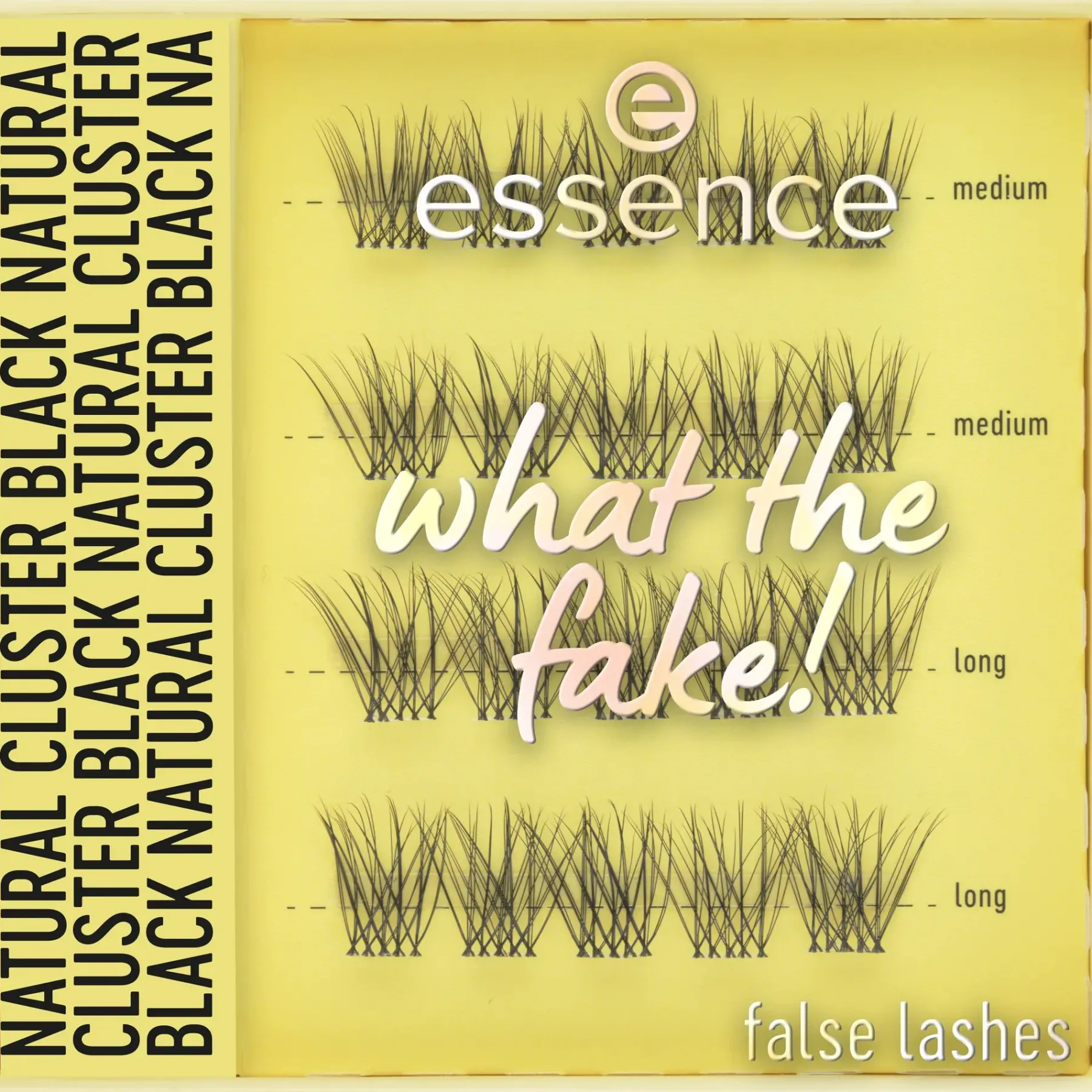 Clearance What The Fake! False Lashes 06 Natural Cluster Black Künstliche Wimpern