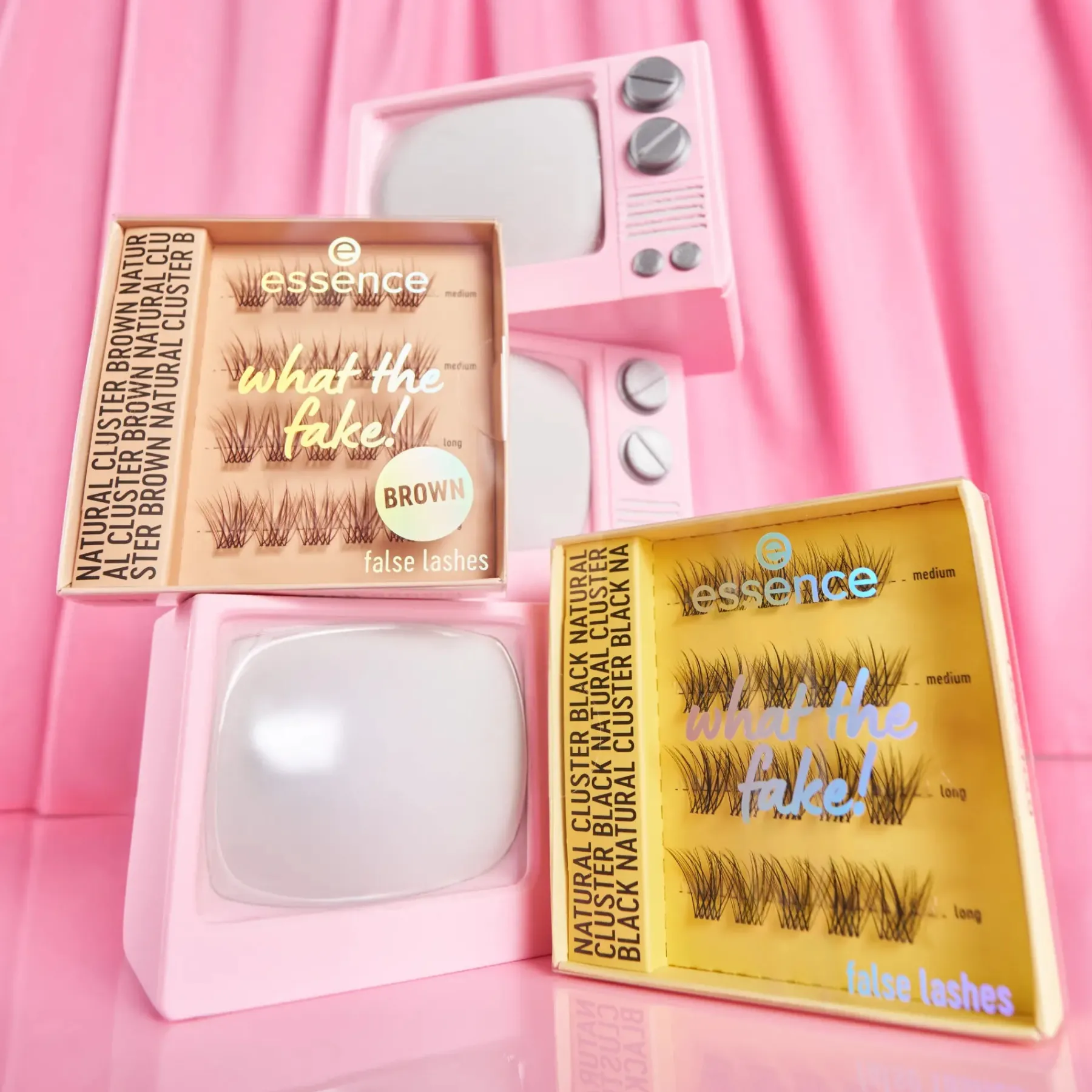 Clearance What The Fake! False Lashes 06 Natural Cluster Black Künstliche Wimpern
