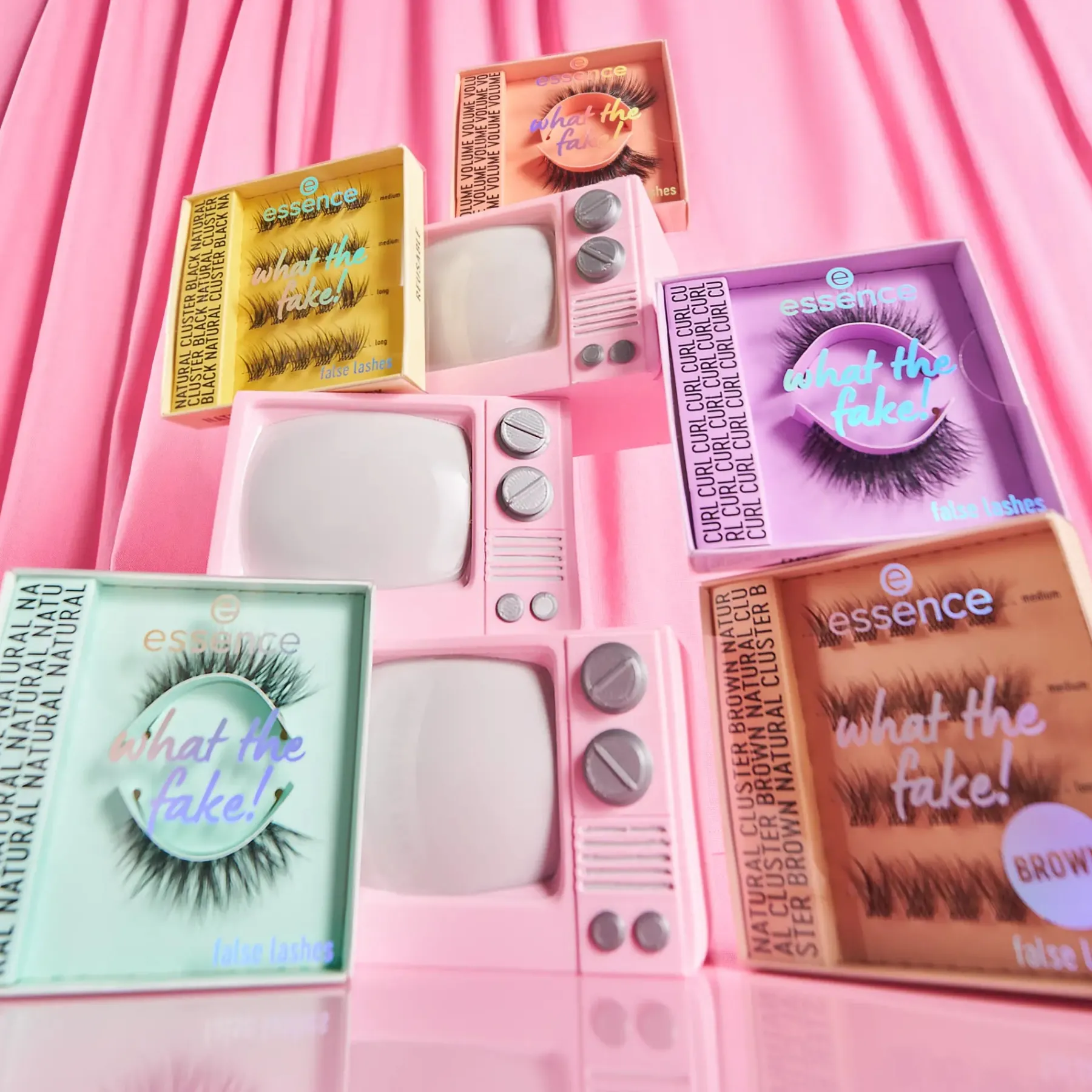 Sale What The Fake! False Lashes 05 Natural Cluster Brown Künstliche Wimpern