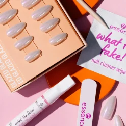 New What The Fake! Press-on Nails Manicure Set 01 Glazed Künstliche Nägel|Veganer Nagellack
