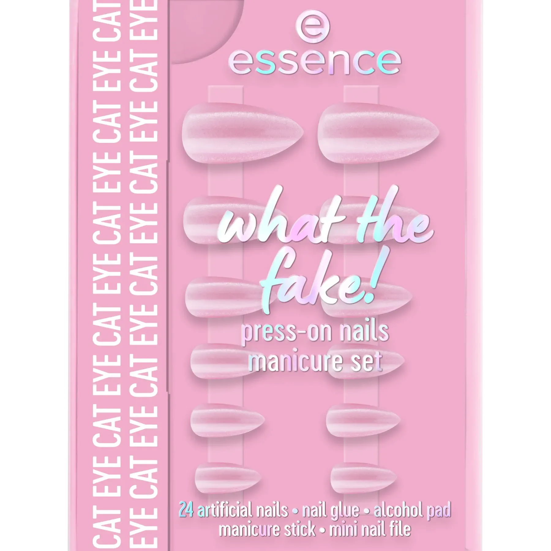 Outlet What The Fake! Press-on Nails Manicure Set 02 Cat Eye Künstliche Nägel|Veganer Nagellack