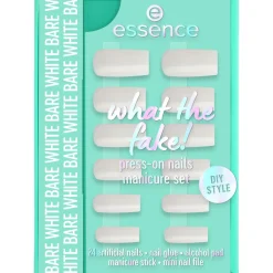 Best What The Fake! Press-on Nails Manicure Set 04 Bare White Künstliche Nägel