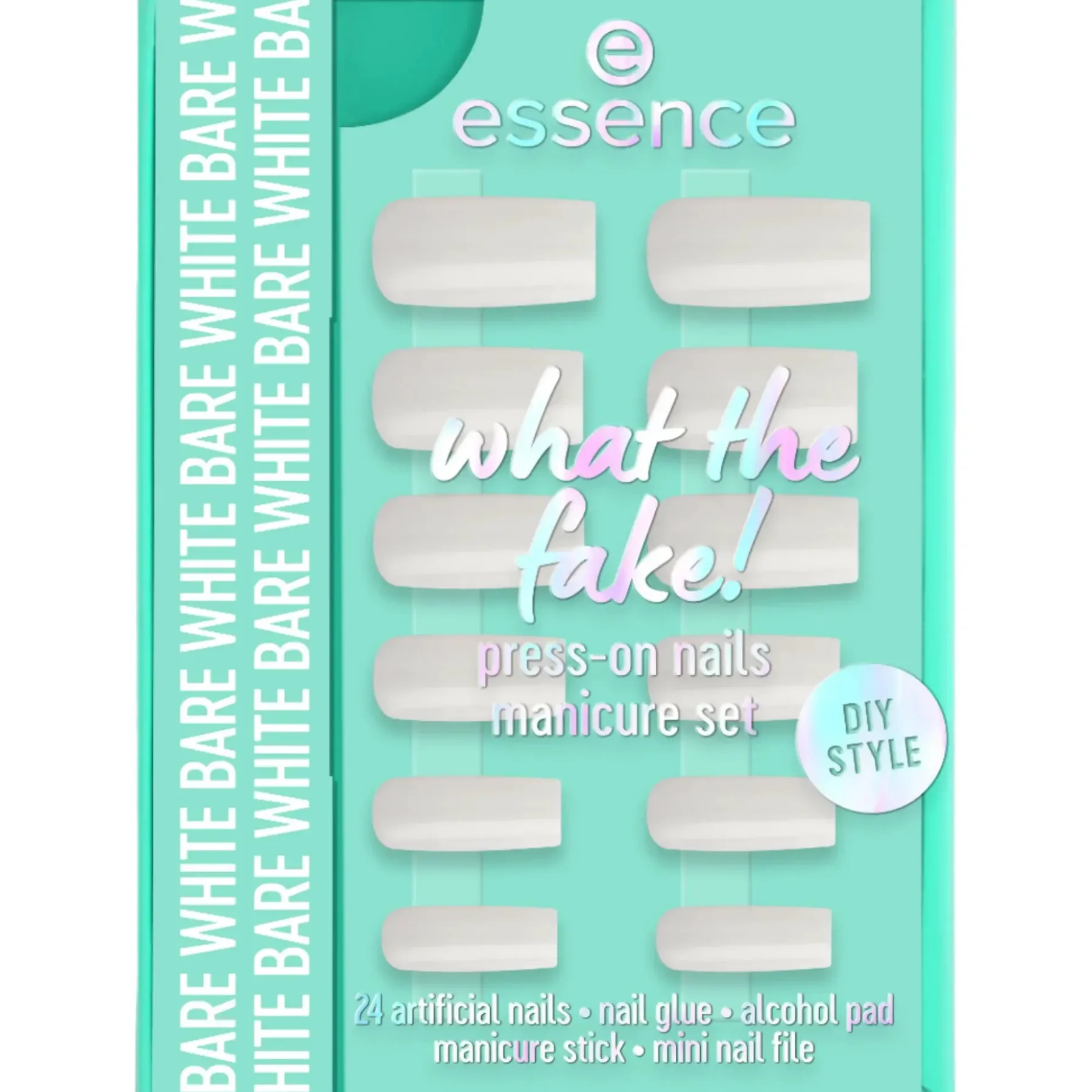 Best What The Fake! Press-on Nails Manicure Set 04 Bare White Künstliche Nägel