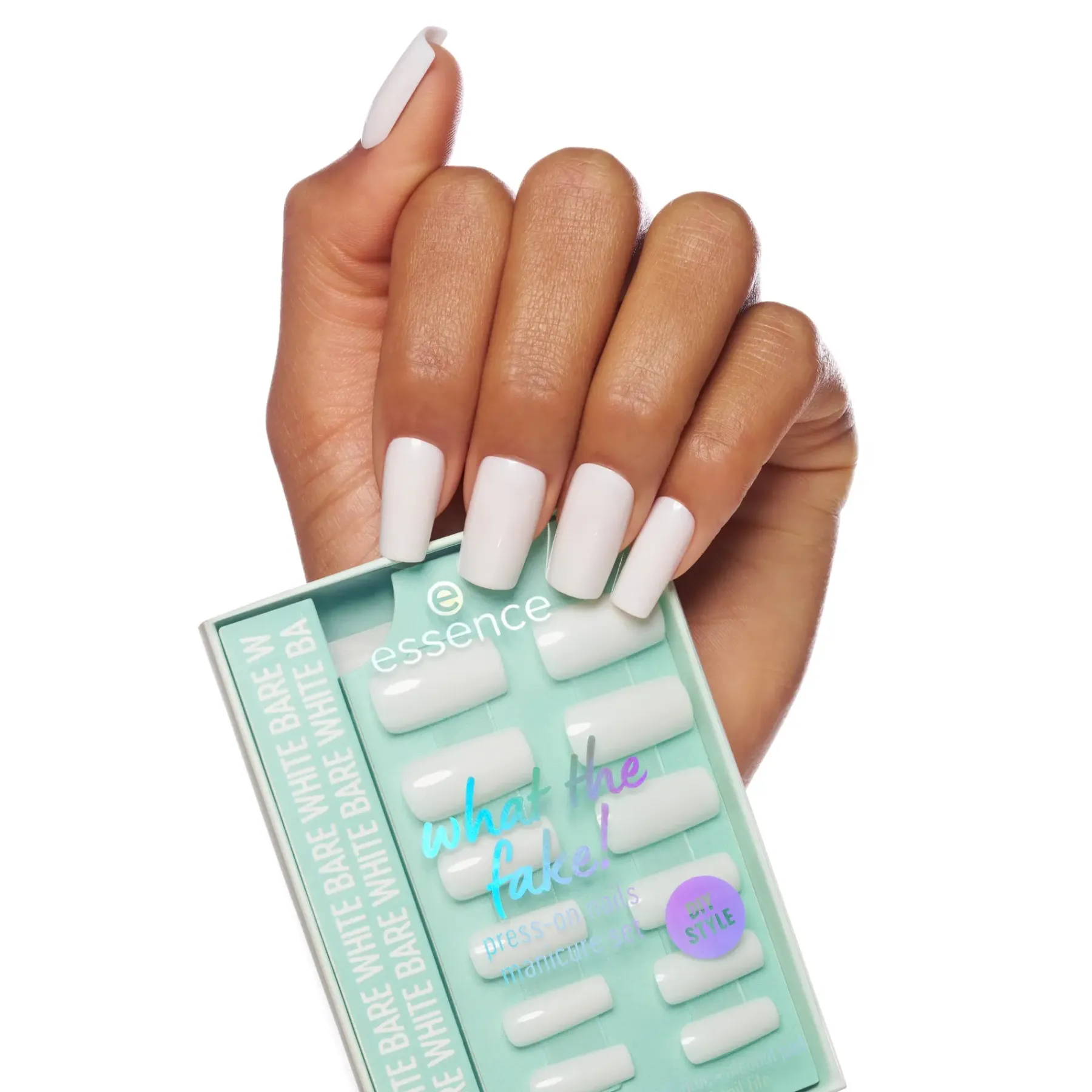 Best What The Fake! Press-on Nails Manicure Set 04 Bare White Künstliche Nägel