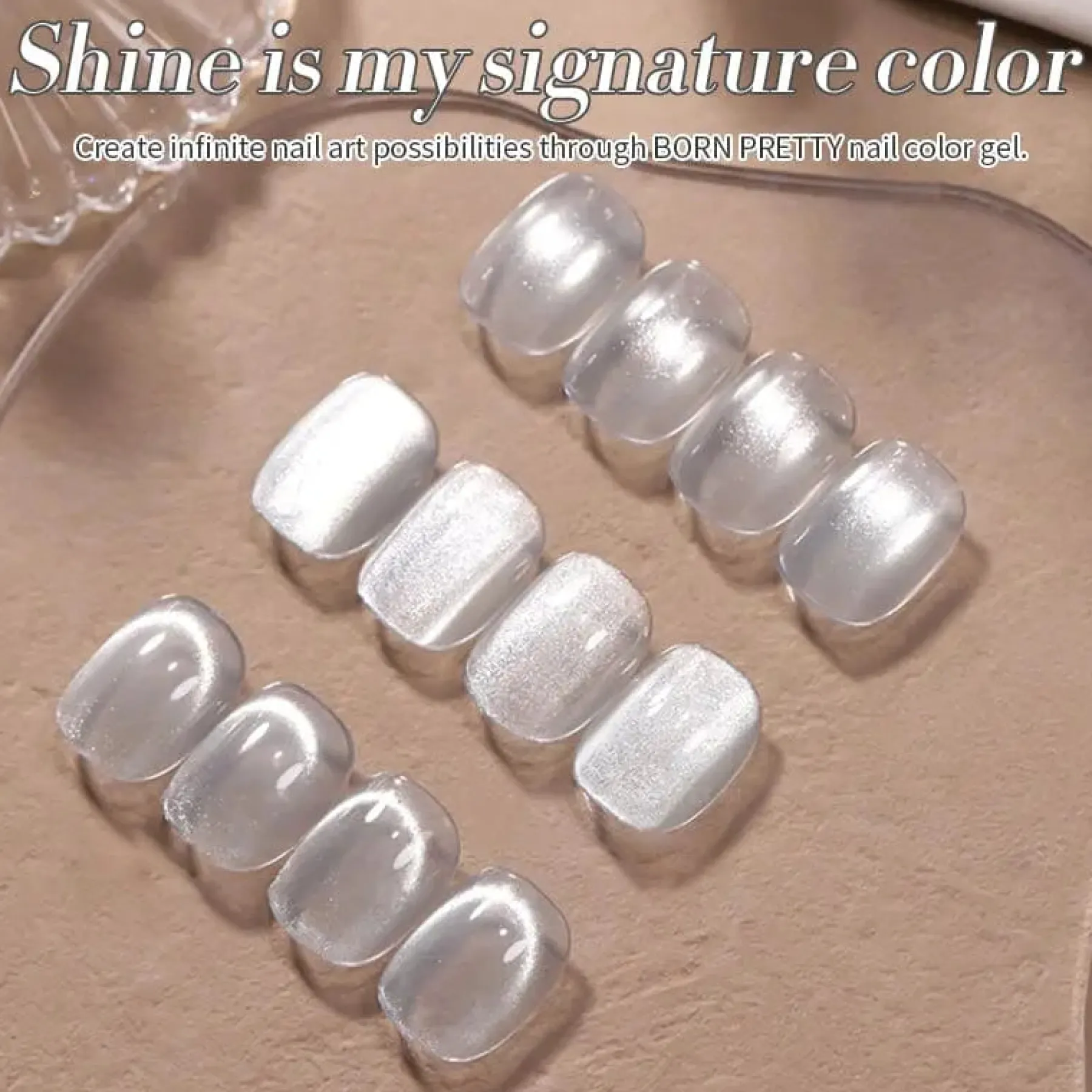 Sale White Cat Magnetic Gel MY77 Veganer Nagellack|Cat Eye Gellack