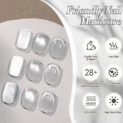 Sale White Cat Magnetic Gel MY77 Veganer Nagellack|Cat Eye Gellack