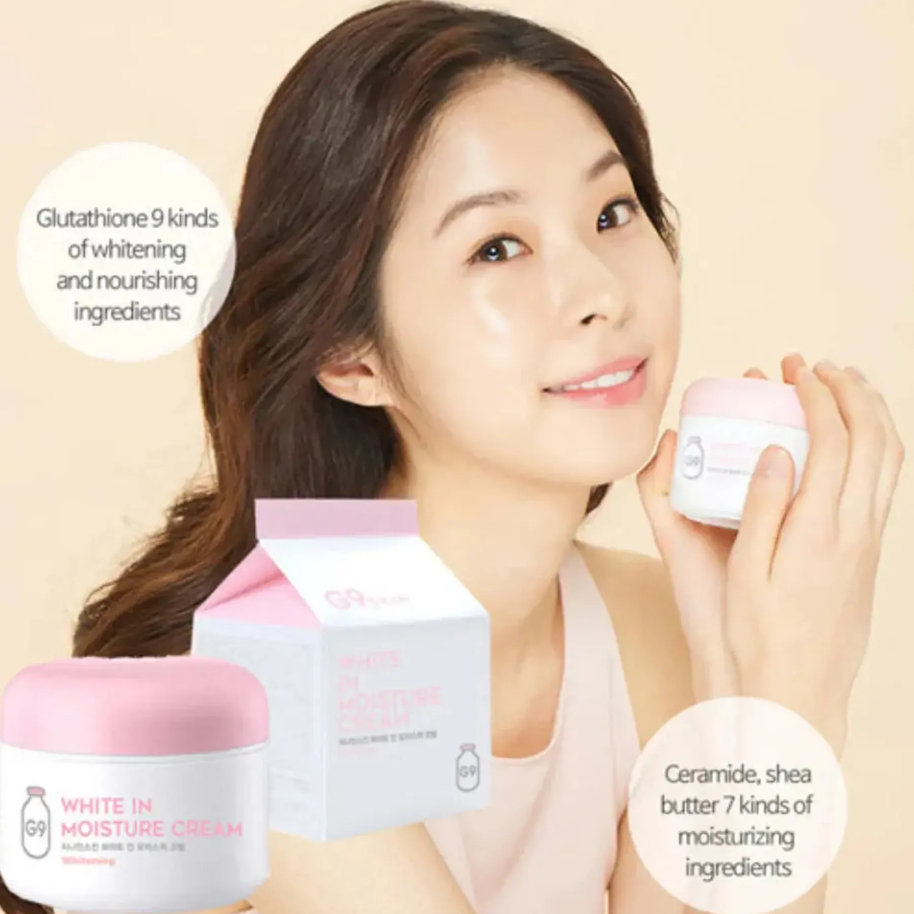 White In Moisture Cream Alle Korean Skincare|Feuchtigkeitscremes